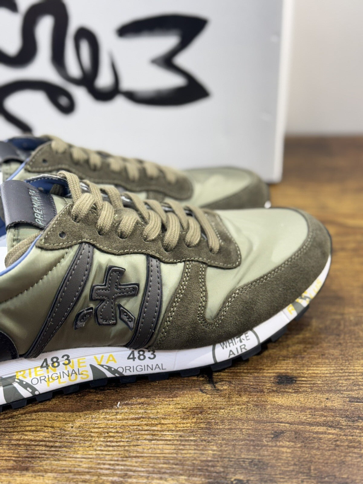 Premiata Eric Sneaker Uomo Pelle Verdone Casual Sneaker Premiata Uomo 41