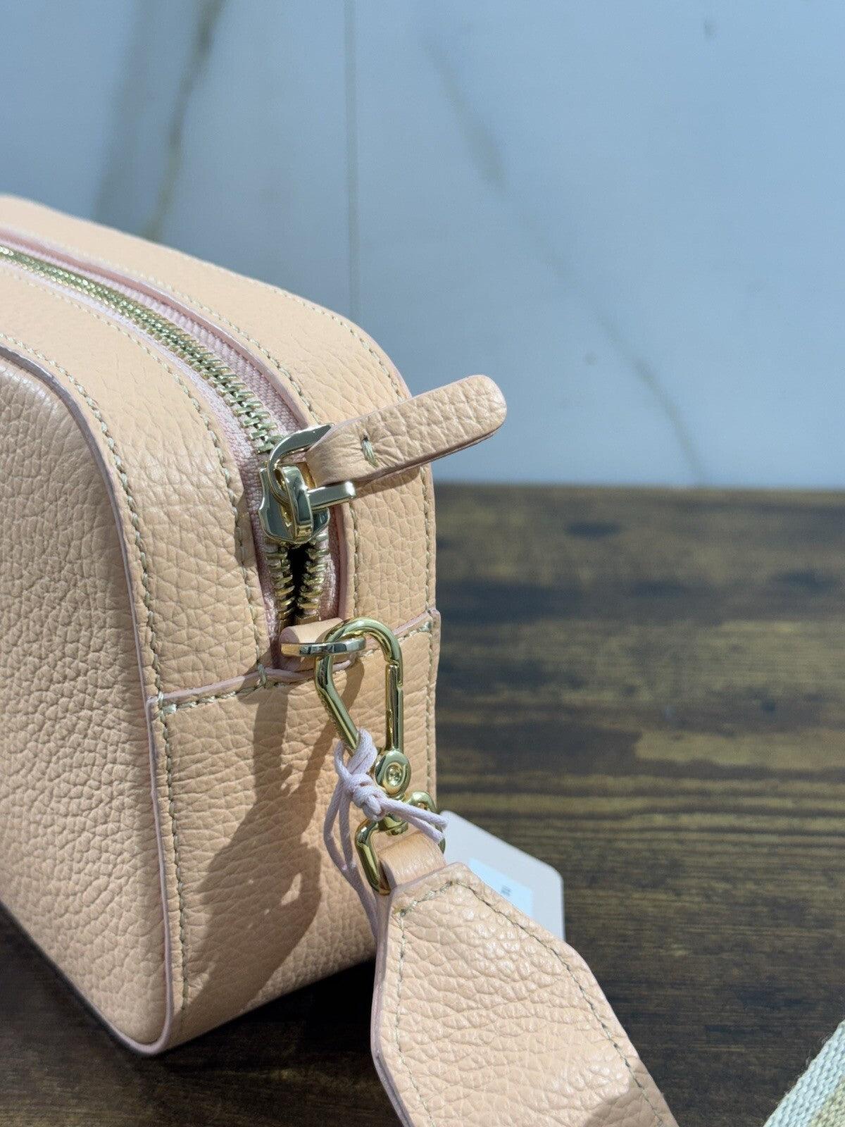 Coccinelle Borsa Donna Tracolla Salmone 100% Pelle