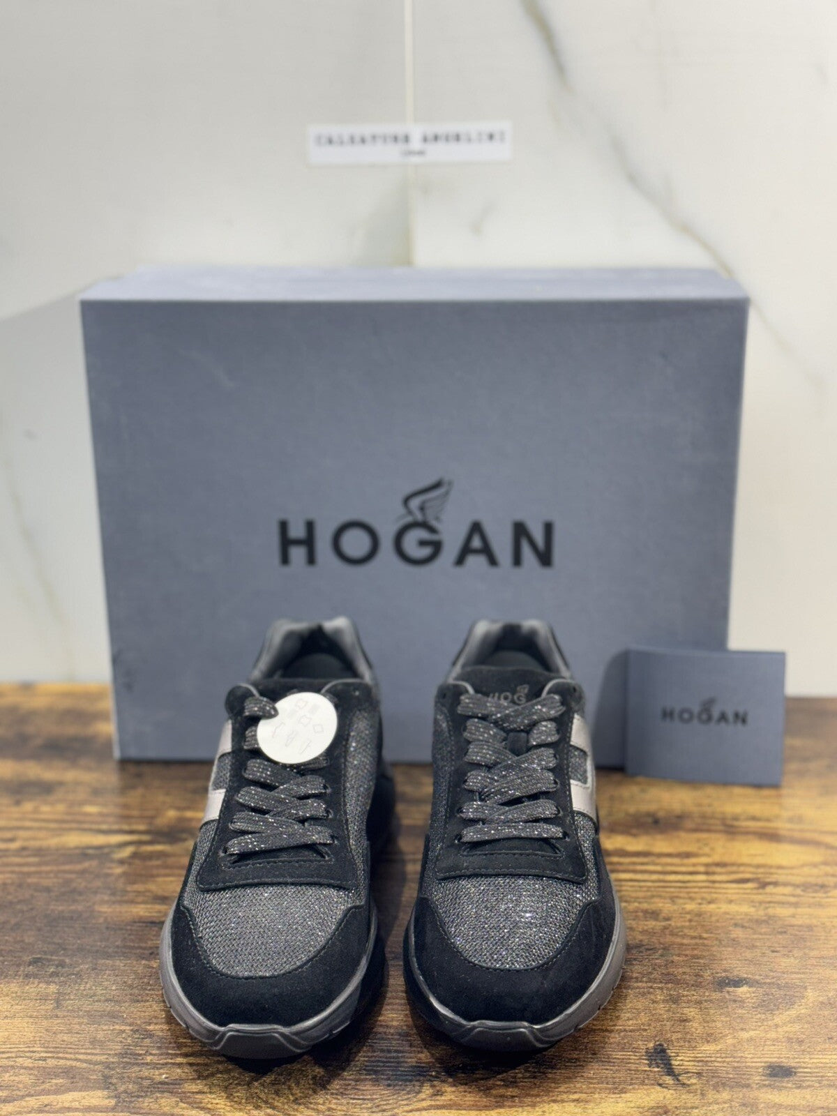 Hogan Interactive 3 sneaker Donna extra light Suede Nero pelle 36