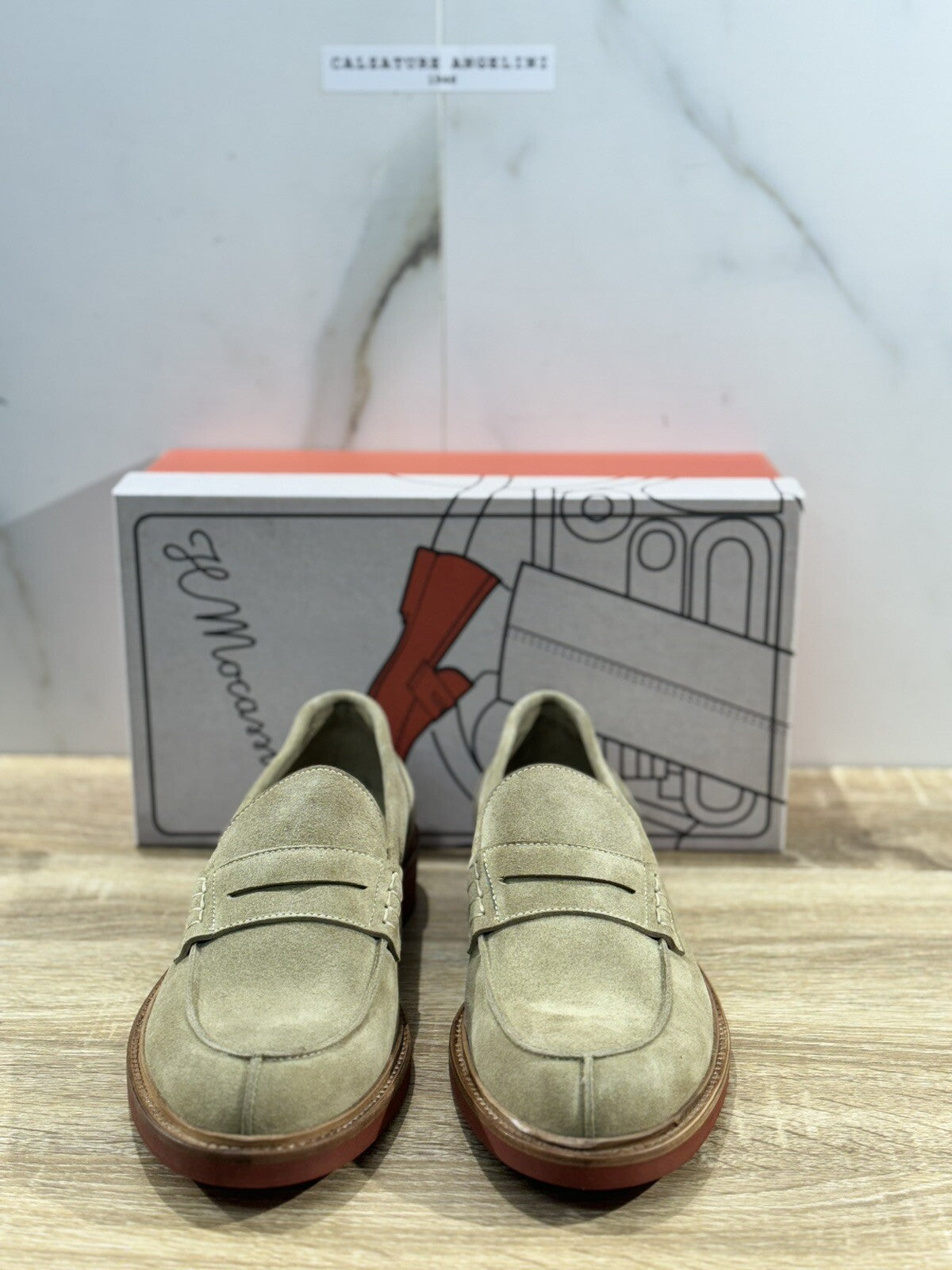 Il Mocassino Scarpa Uomo Suede Deserto Extra Light Handmade In Italy 42