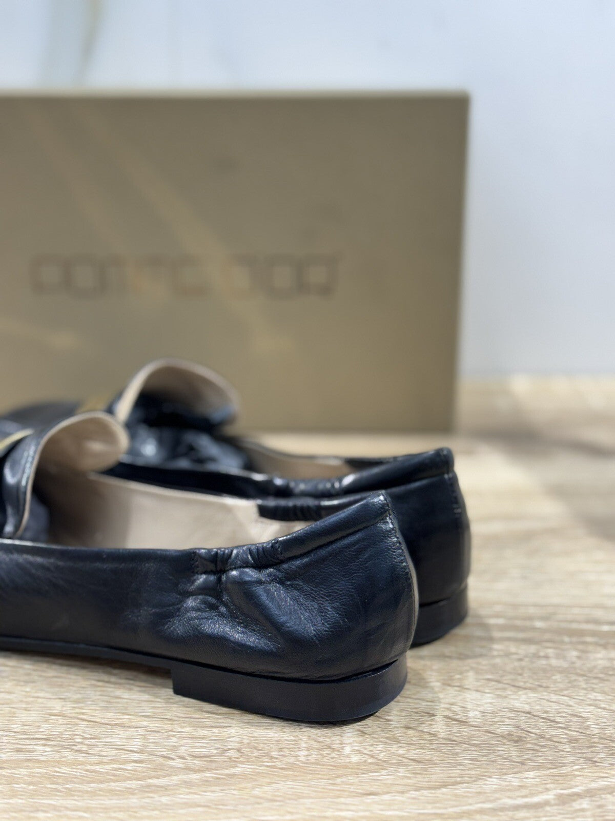 Pomme D’or Mocassino Donna 0752 Pelle Nero Glove Casual Luxury Loafer 40