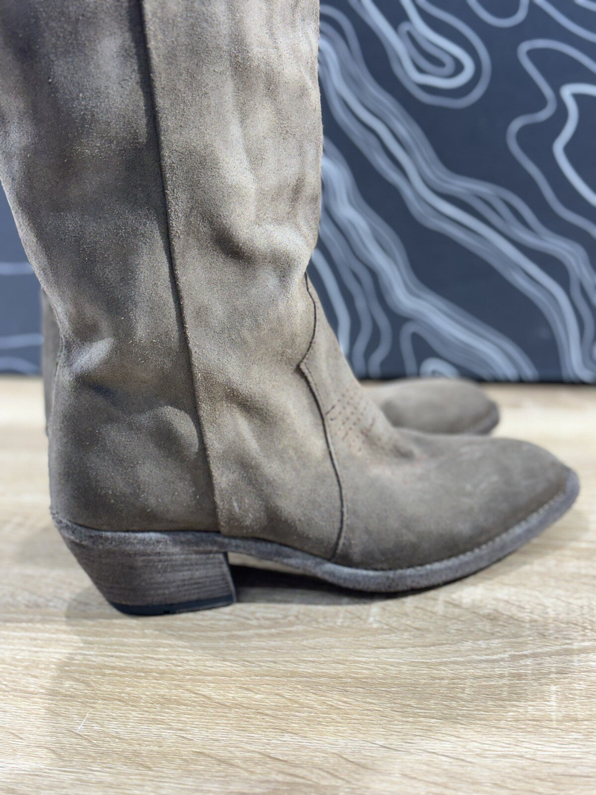 Lemargo Texano Donna Luxury Artisanal Craftmanship Suede Crosta Causal Boot 37