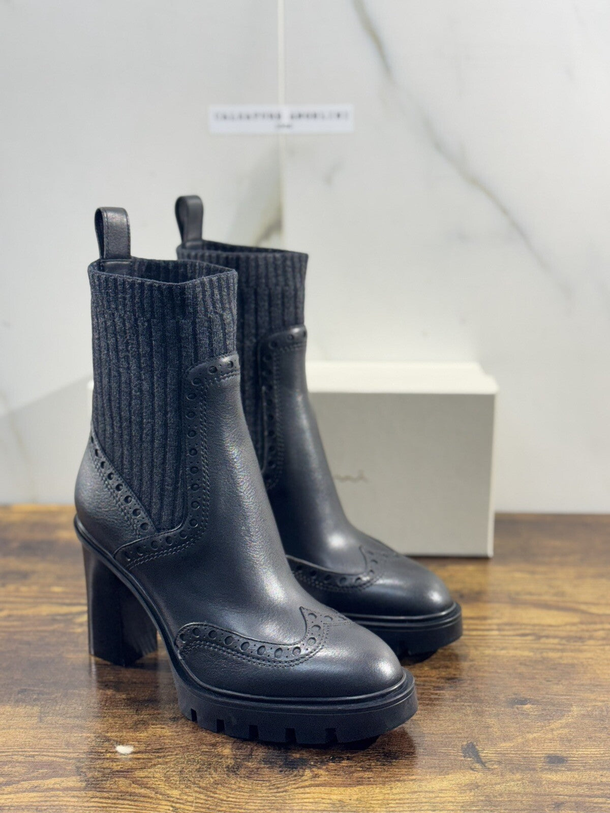 Santoni Tronchetto Donna Pelle Nera Casual Luxury Boot Woman Santoni 39