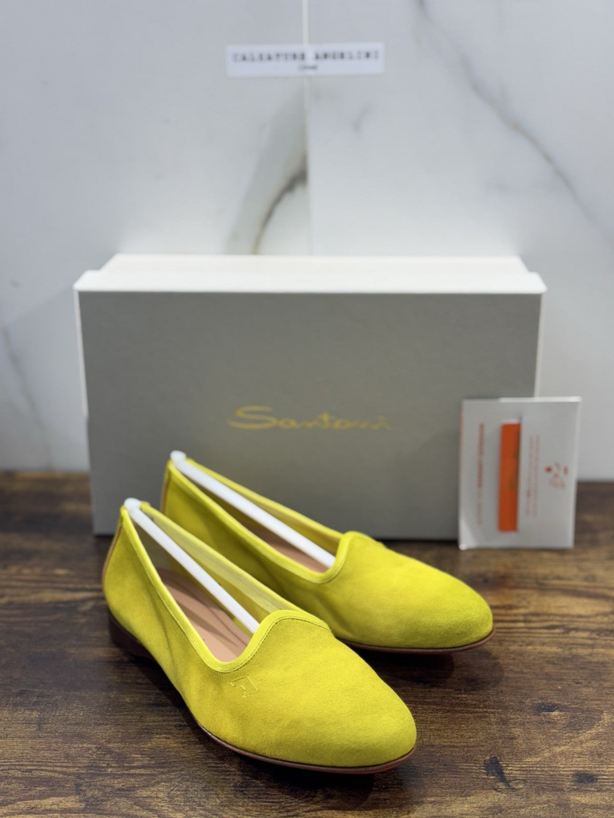 Santoni Mocassino Goodyear Suede Green Luxury Santoni Scarpe Donna 38.5