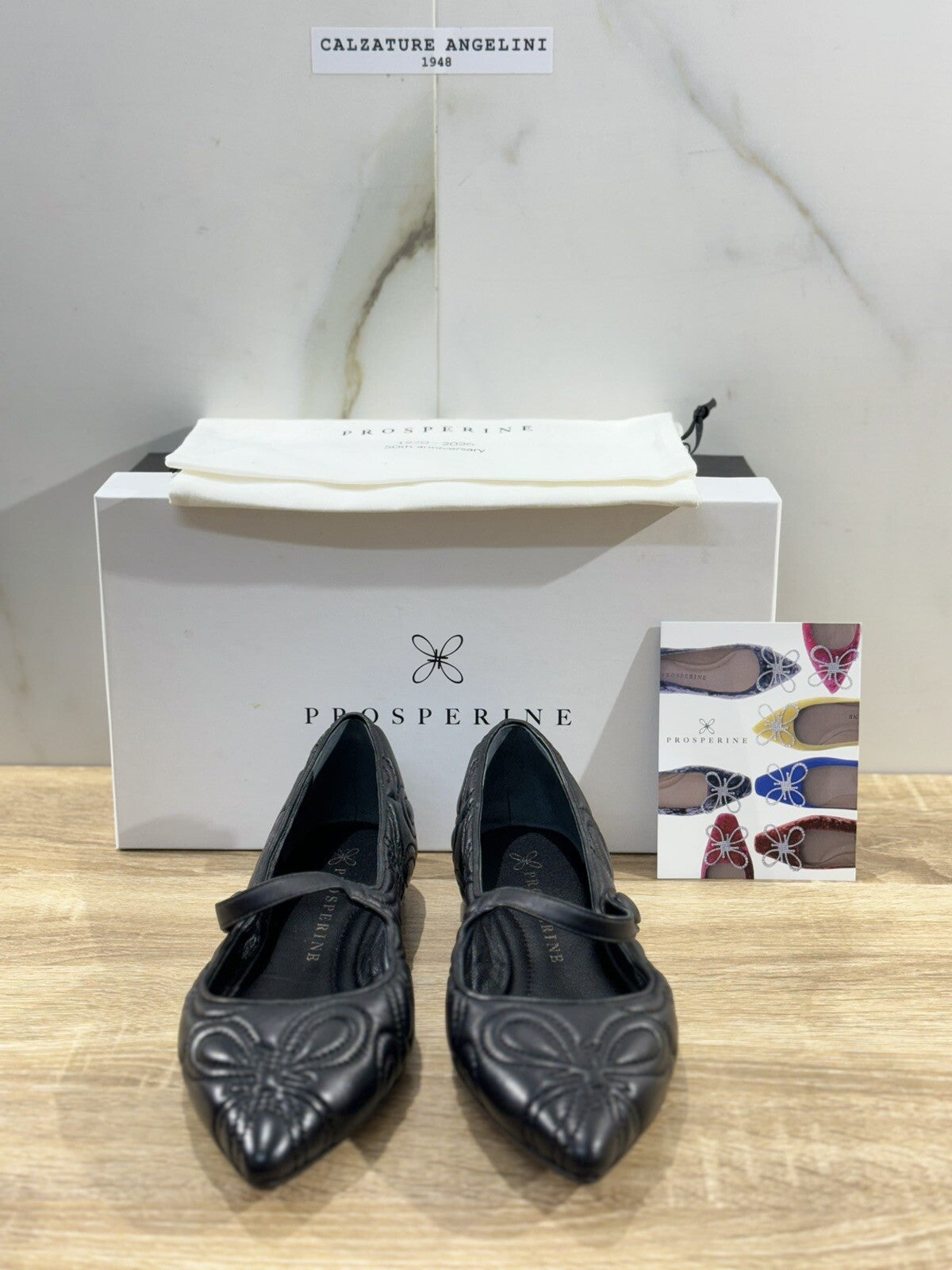 Prosperine Ballerina donna in Nappa Nero luxury made in italy 37