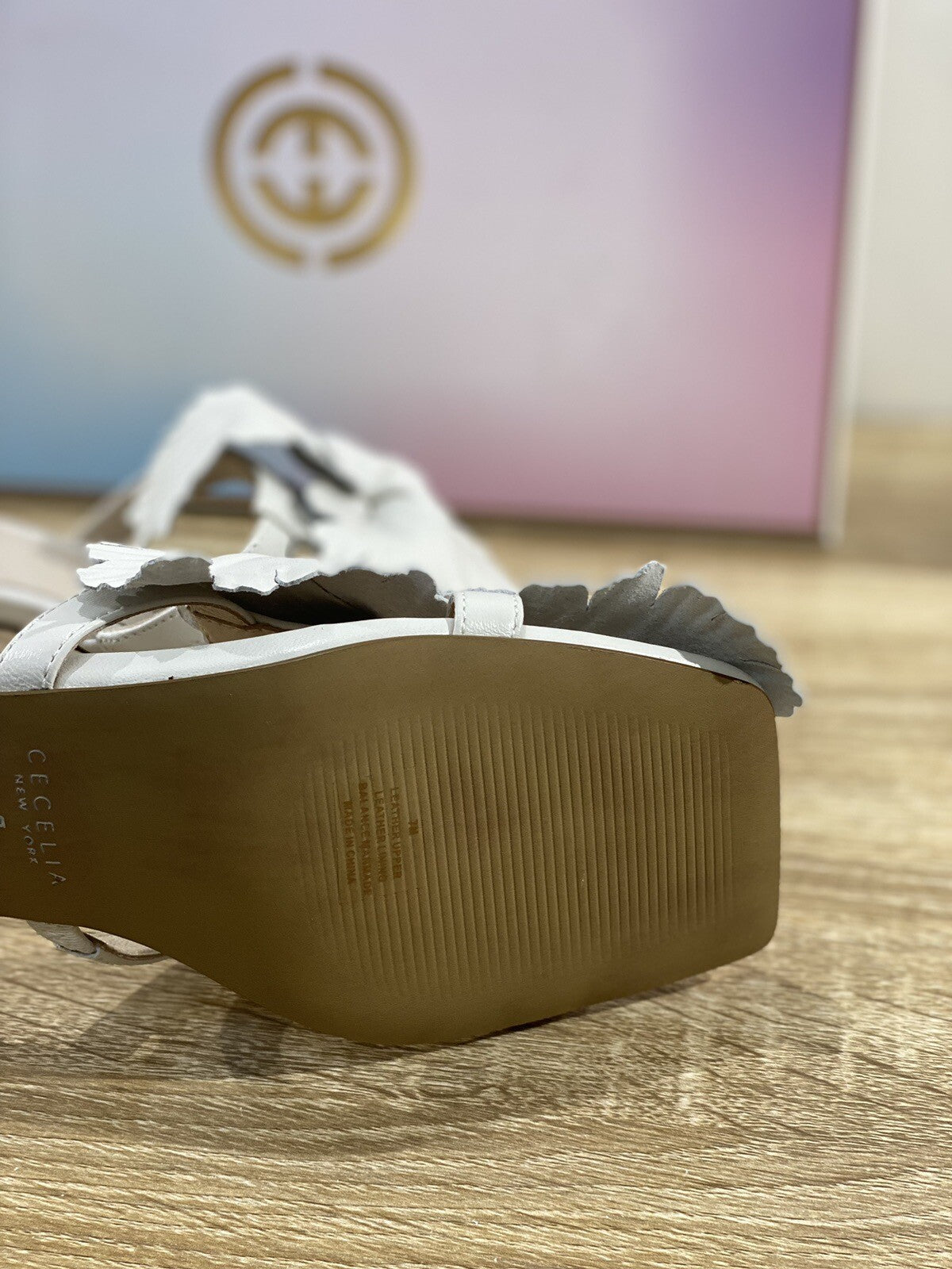 Cecelia New York Sandalo Ciabatta Donna Pelle WhiteCasual Luxury Woman Sandal 37