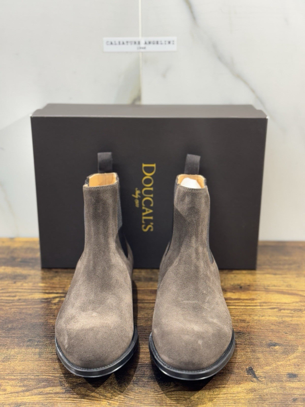 Doucal’s Chelsea Boot Suede T Moro Casual Boot Uomo 41