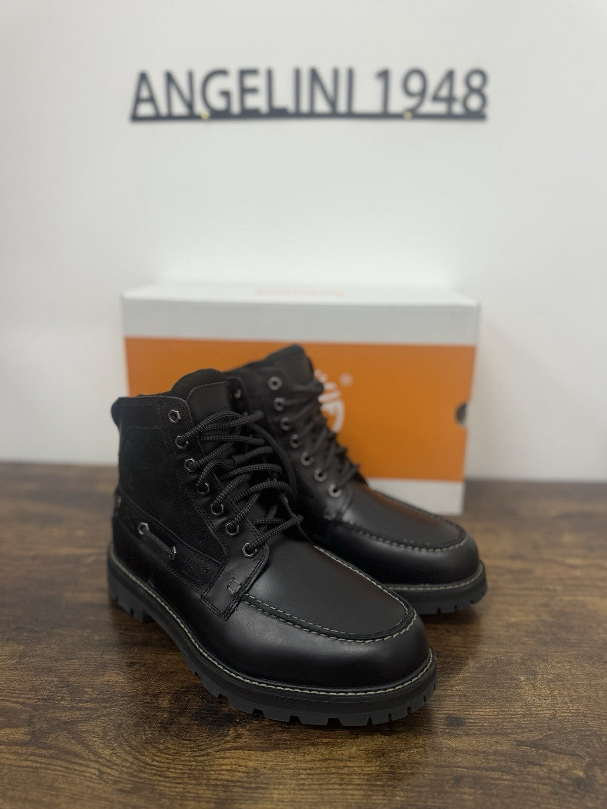 Timberland Mid Lace Boot Britton Road Pelle Nero Uomo 40