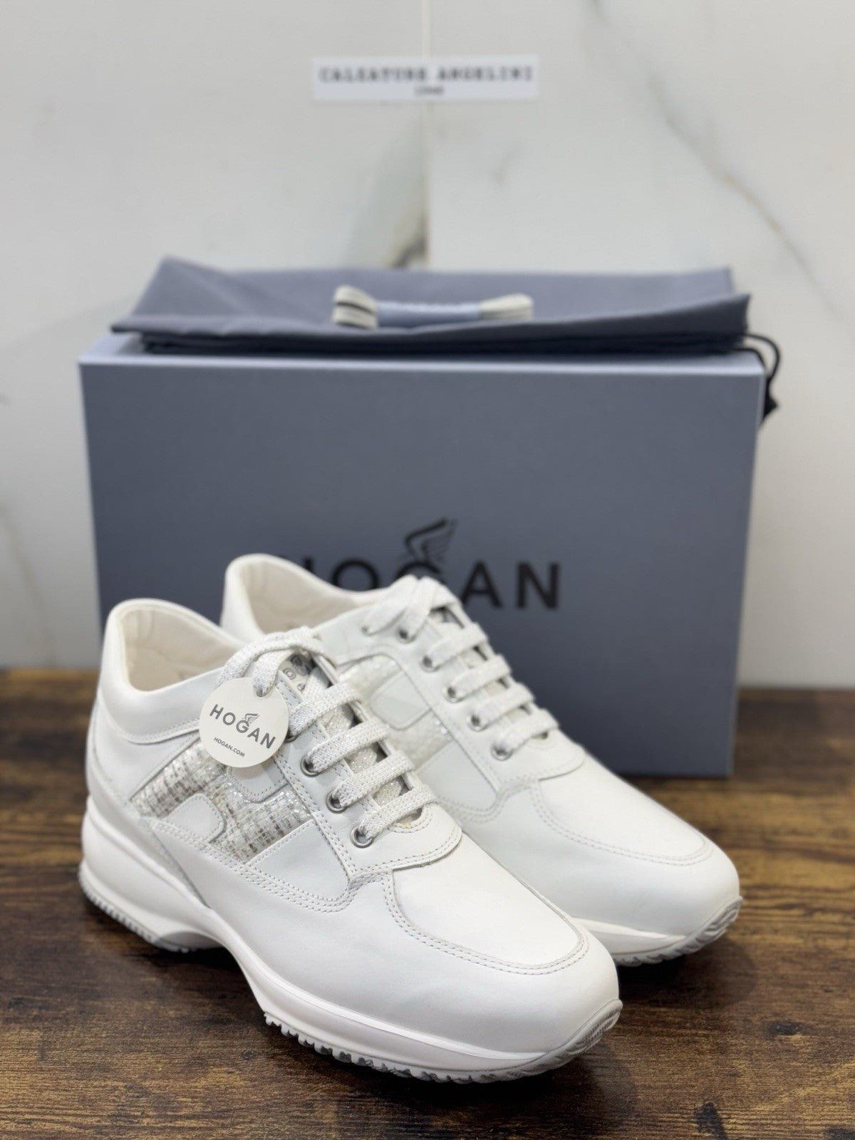 Hogan Interactive Pelle Argento Bianca Casual Hogan Donna 39