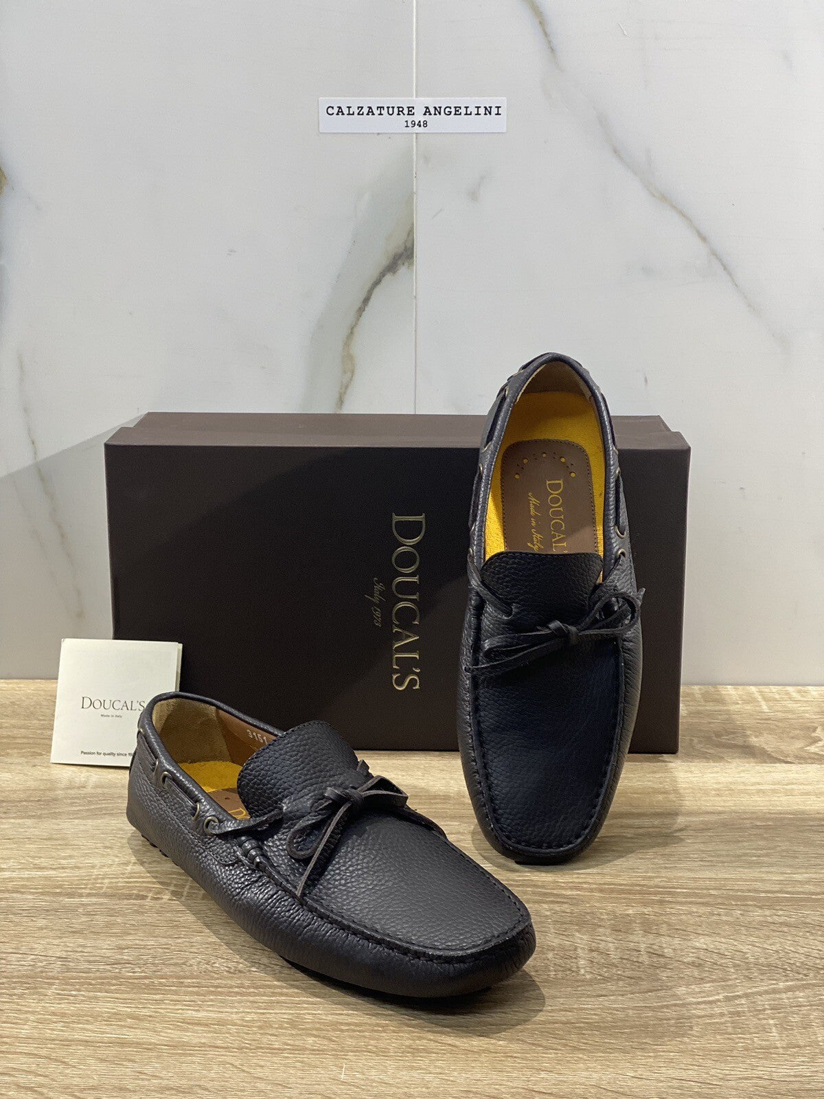 Doucal’s Mocassino Uomo Nova Driver Pelle Testa Moro Luxury Men 40