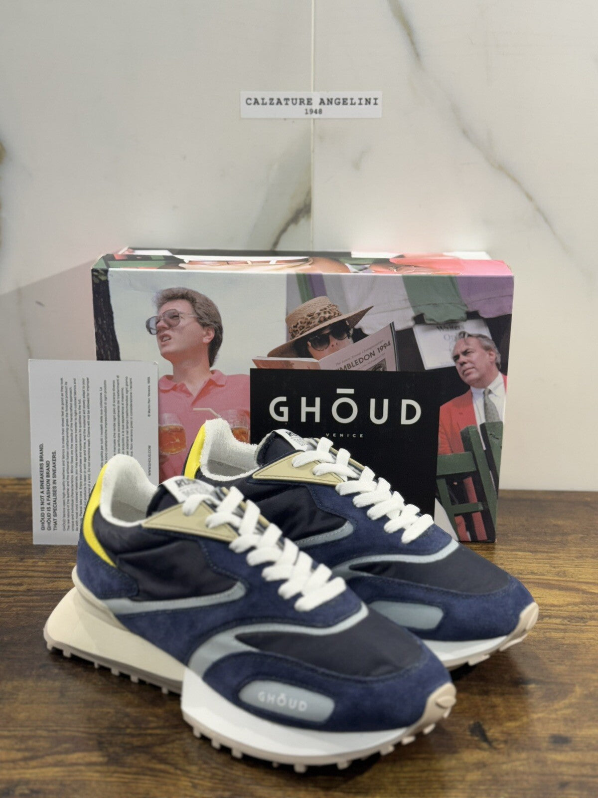 Ghoud Rush Sneaker Uomo Casual Men Sneaker Ghoud Suede Blu 40