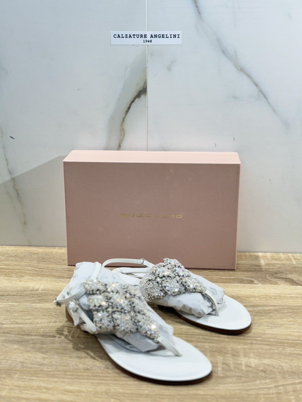 Eddi Cuomo Luxury Sandals Donna In Pelle Bianco Fatti A Mano Handmade 39
