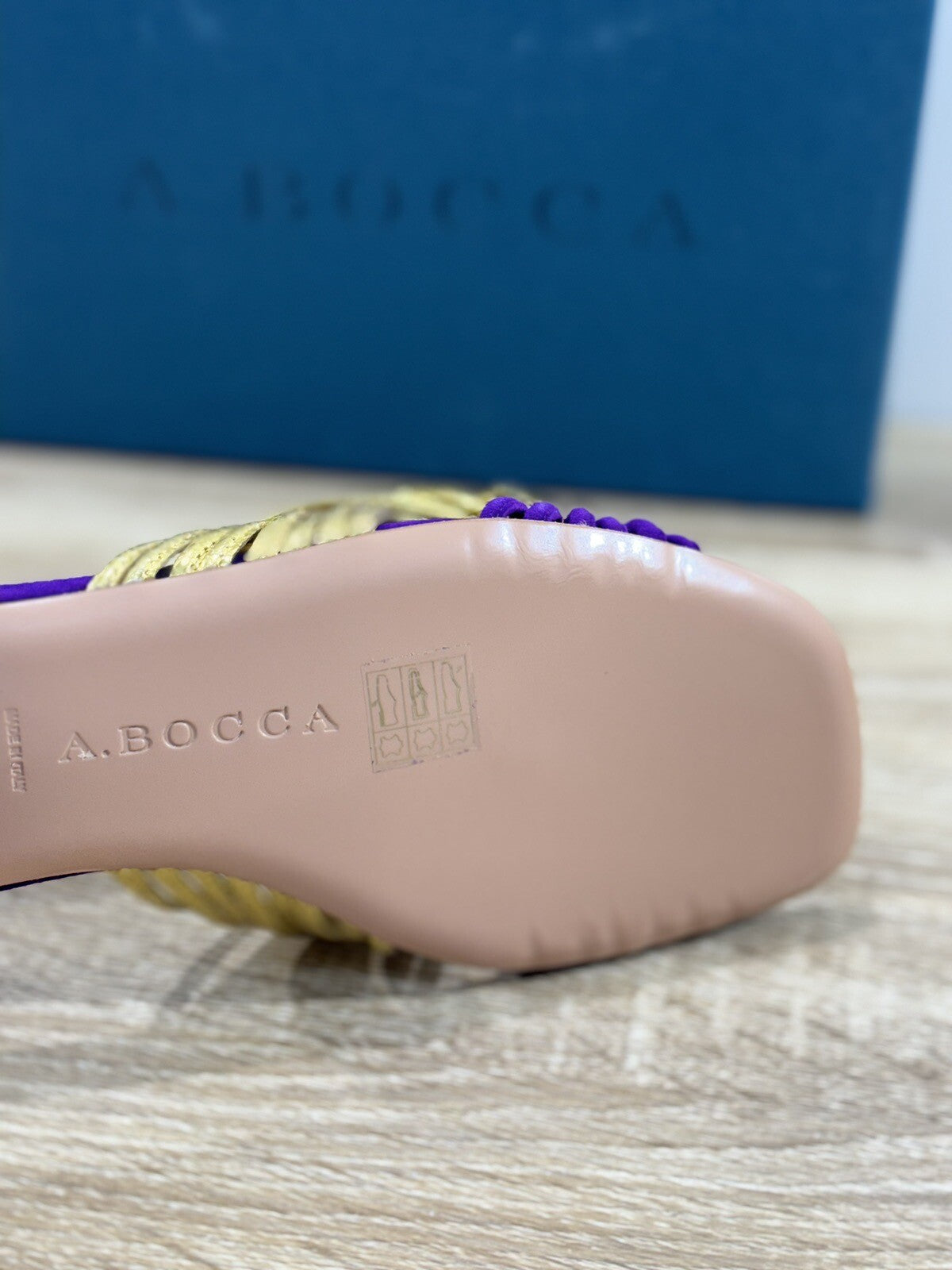 A.Bocca Sandalo Donna Mules Gold Viola Luxury Woman Sandal A.Bocca 36