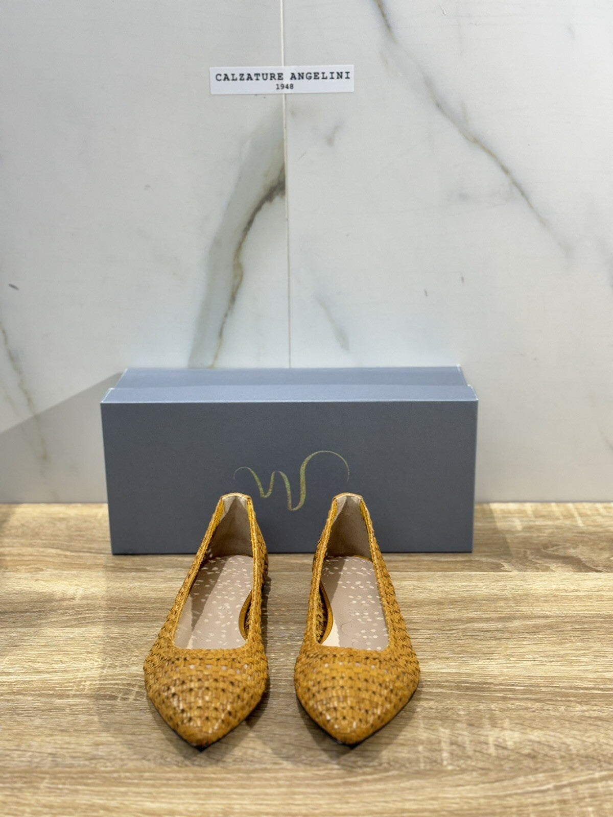 Mia Moltrasio Ballerina Donna Intrecciata A Mano Curry Luxury Handmade 35