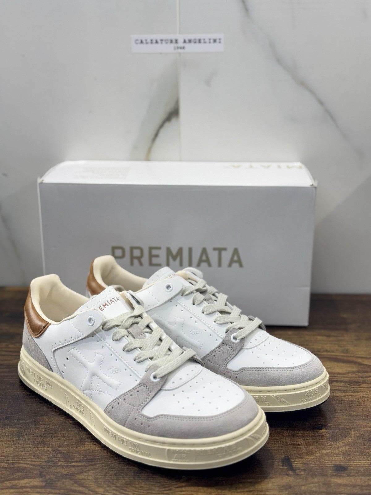 Premiata Quinn Sneaker Pelle Bianca Casual Premiata Scarpa Uomo 44