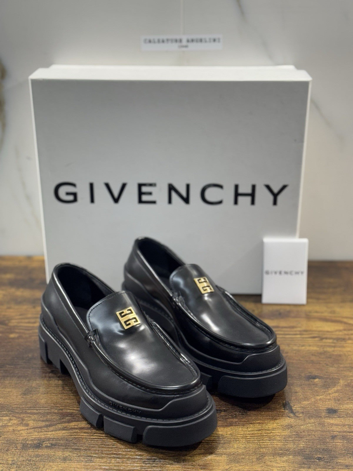 Givenchy Terra Mocassino Logo 4 G Pelle Nero Donna 36