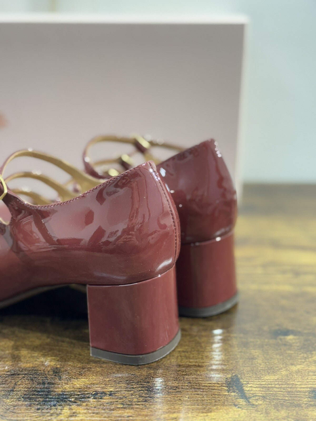 Relac Scarpa Donna Maryjane Bordeaux Luxury Handmade Shoes Relac 36