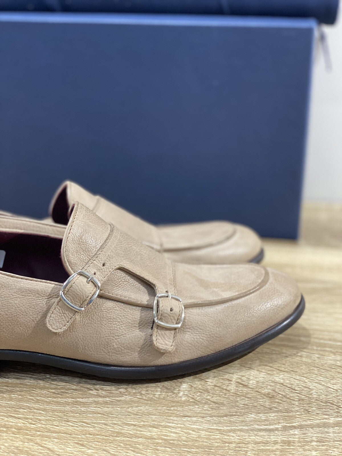 Migliore Mocassino Uomo In Pelle Sabbia Fully Made In Italy Top Quality 42