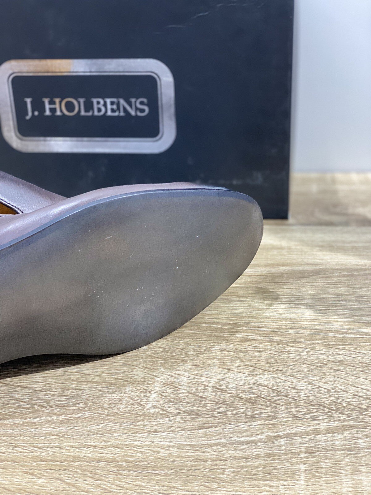 J.Holbens Mocassino Uomo Pelle Ebano Casual Men Shoes Made In Italy 43