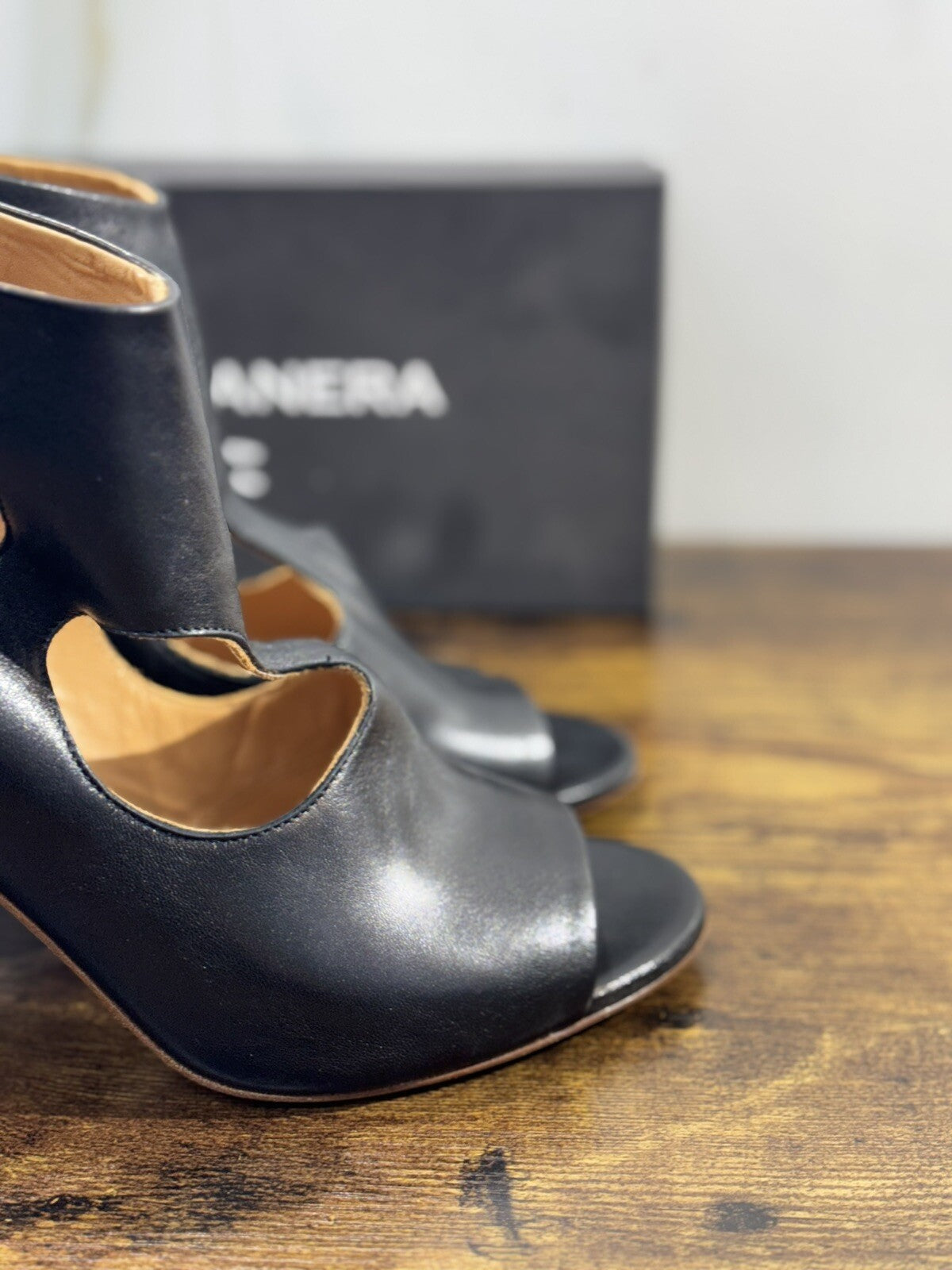 Halmanera Sandalo Donna Emma In Pelle Nero Luxury Shoes 40