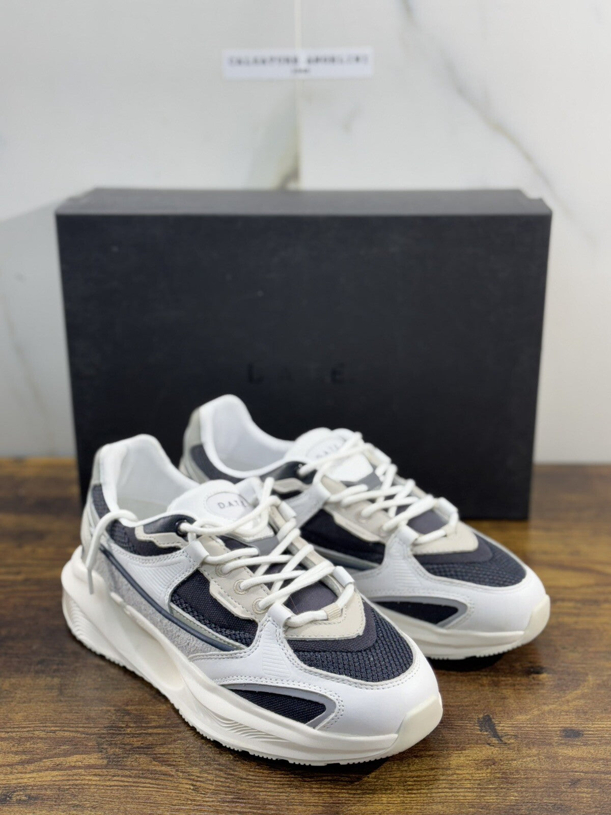 D.A.T.E Fuga Vela Hybrid Blu Uomo sneaker Suede Casual Shoes 40