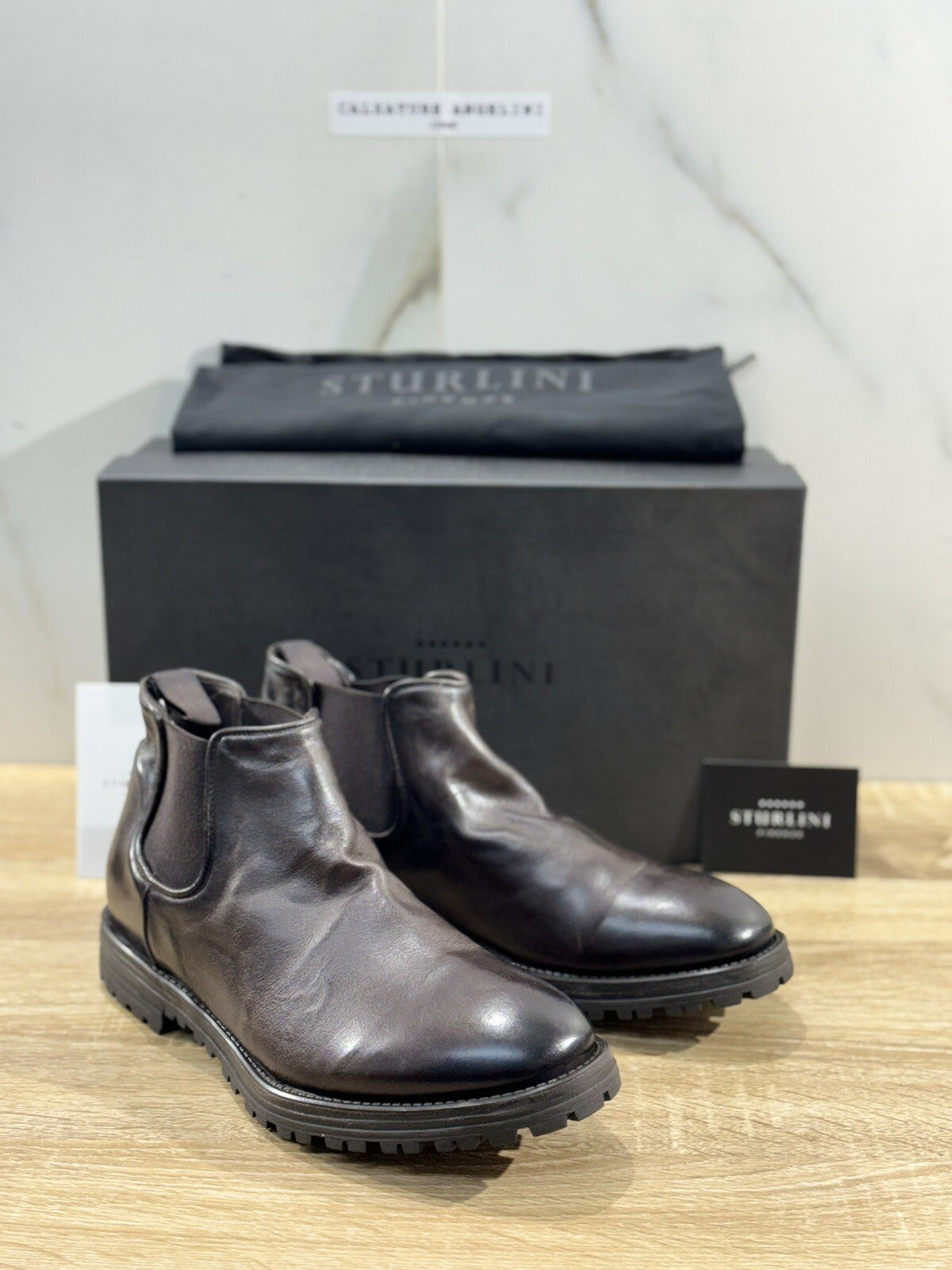 Sturlini Firenze Chelsea Boot Pelle Luxury Craftmanship Men Boot Sturlini 40