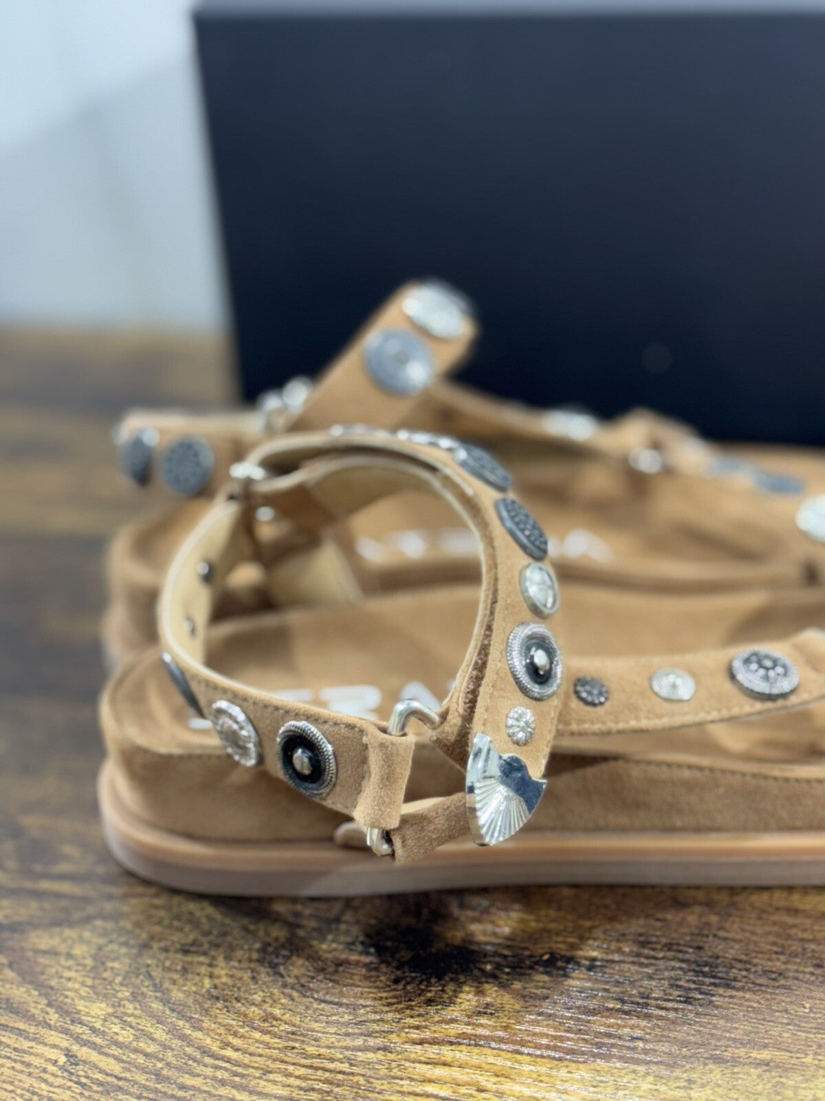 Strategia Sandalo Donna Pelle Suede Tan Casual Sandal 36