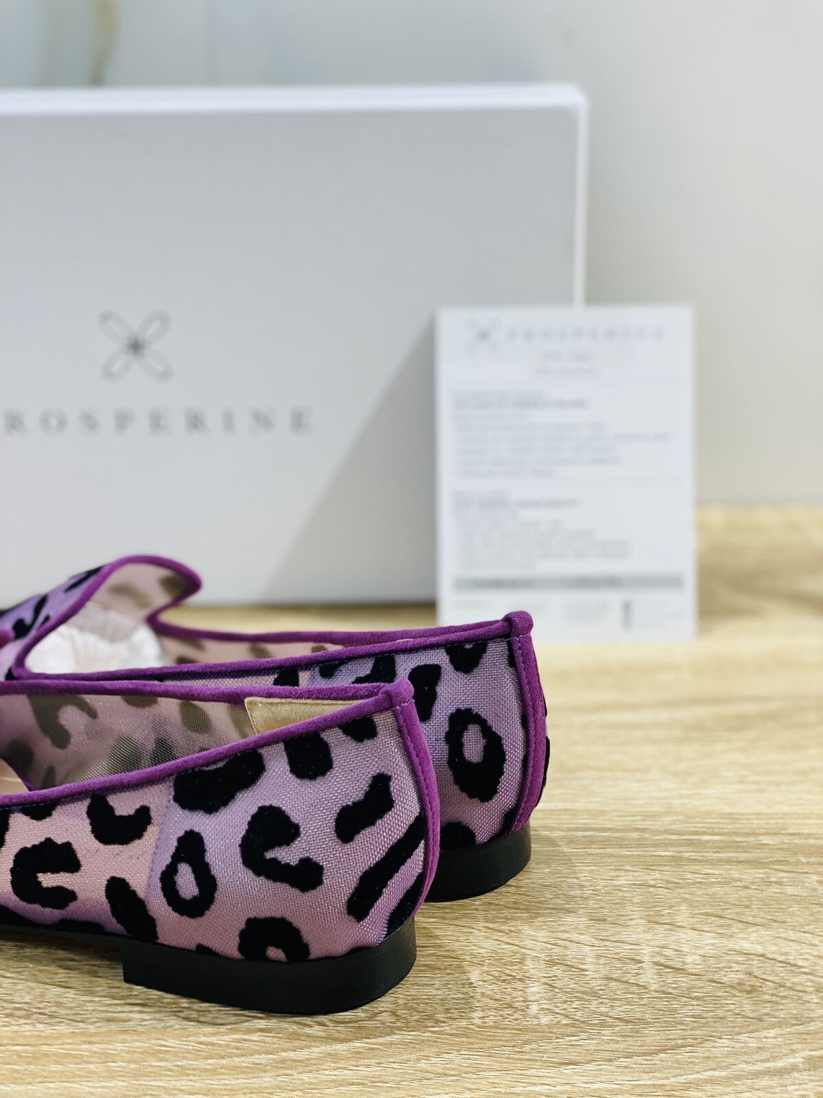 Prosperine Donna Ballerina Lavorazione Sacchetto Rete Jaguar Viola 38
