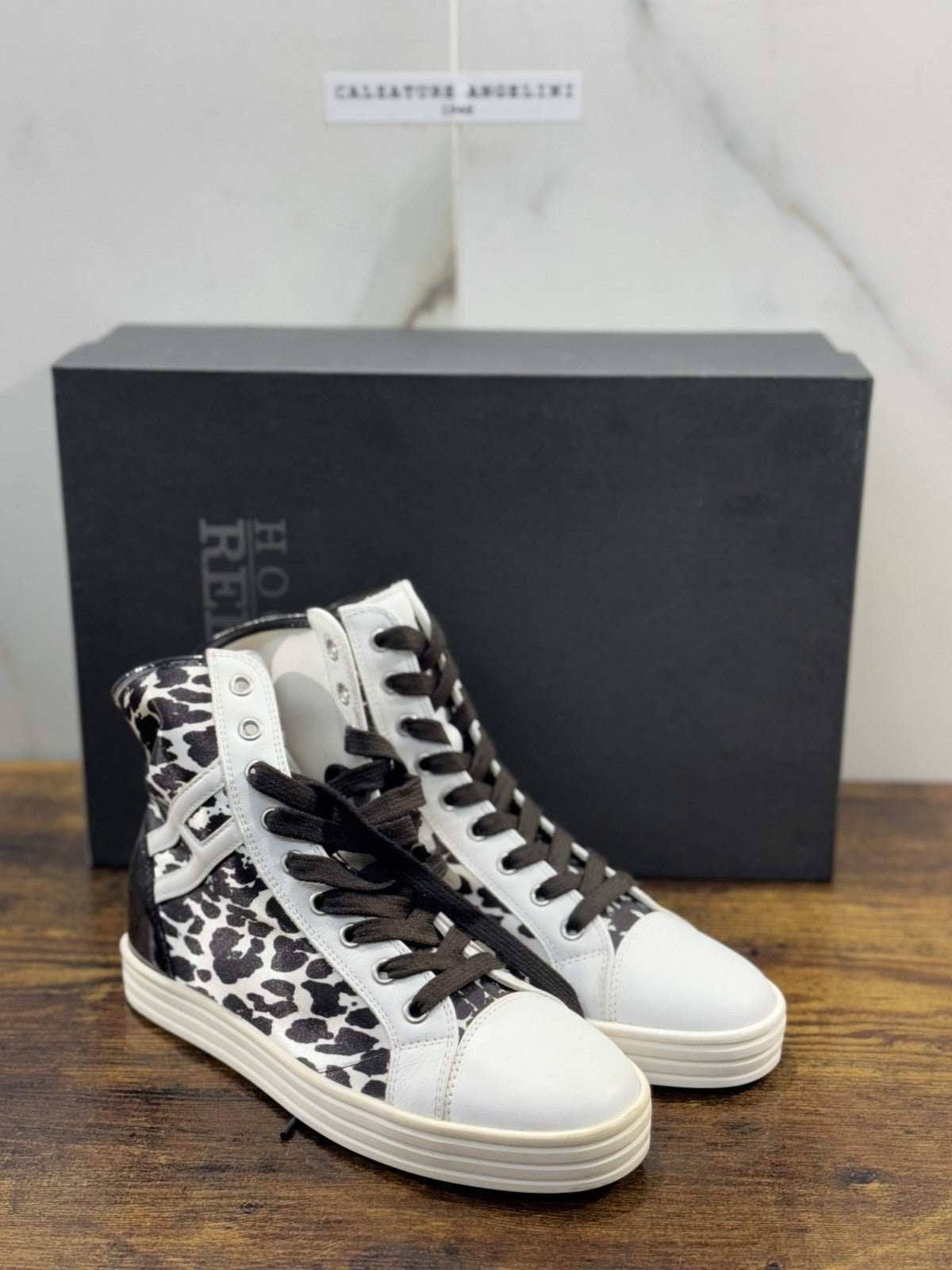 Hogan Rebel Sneaker Bianco Nero Casual Hogan Donna 35