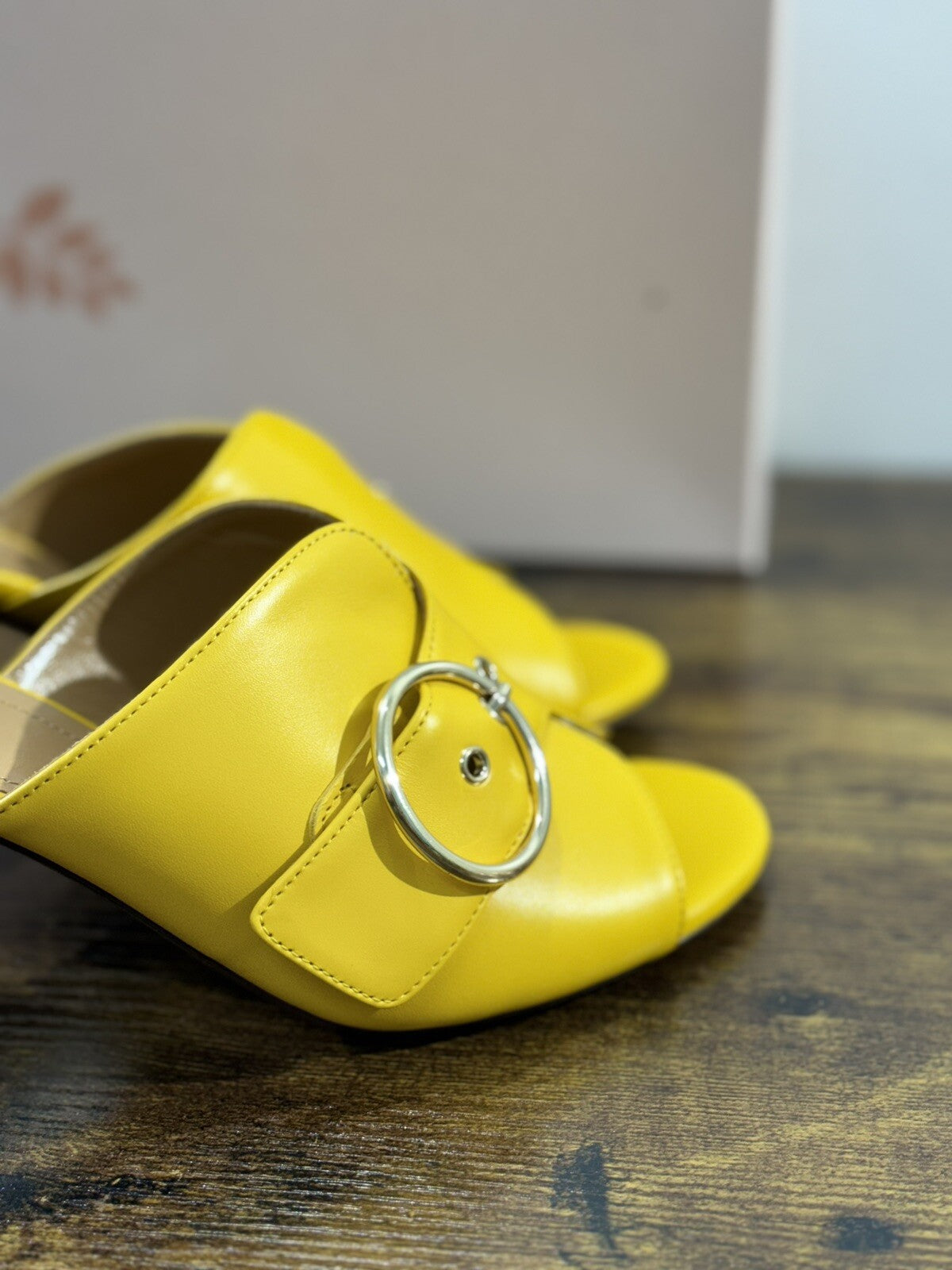 Relac Sandalo Donna Pelle Giallo Handmade Shoes Relac 39
