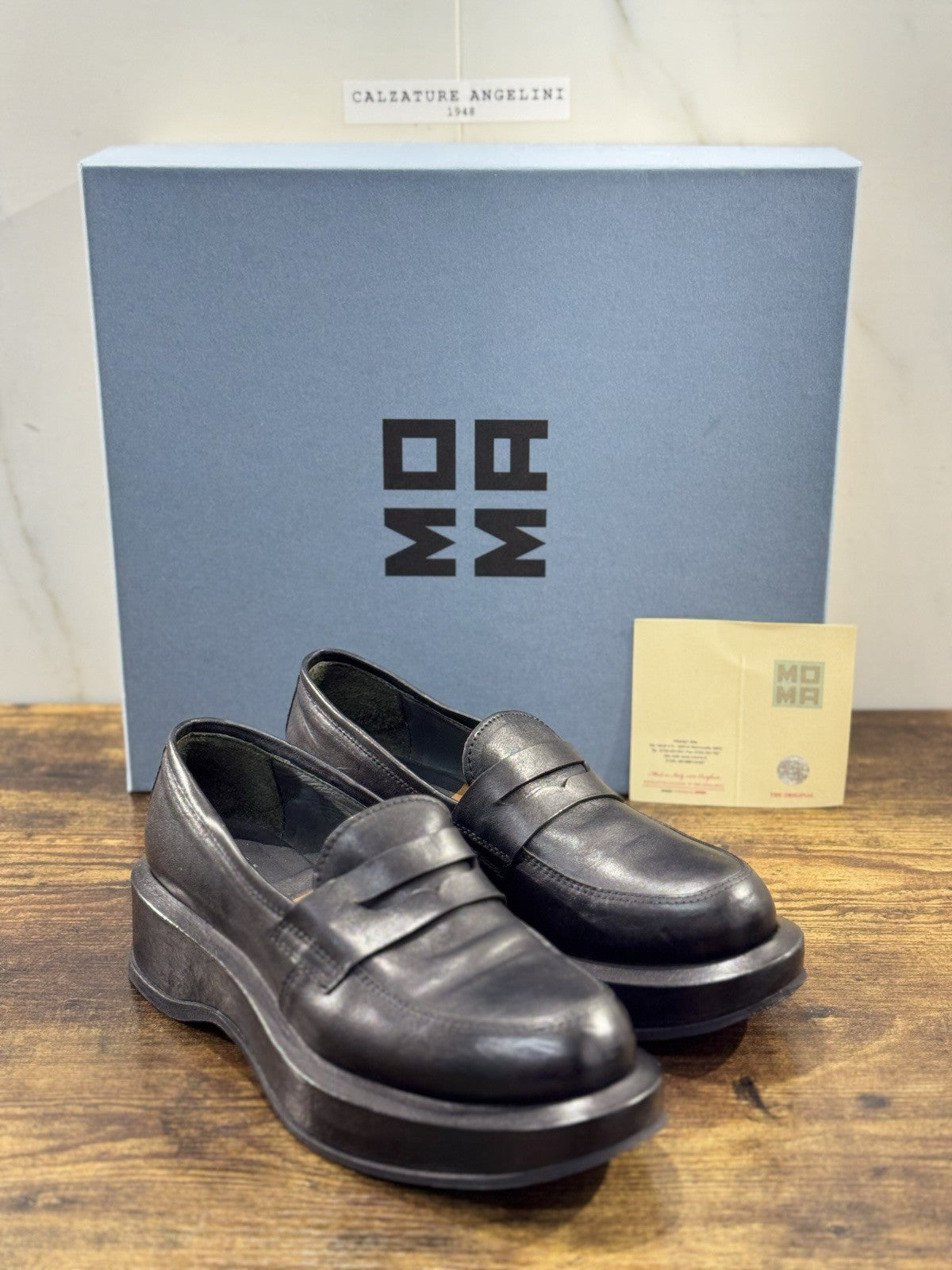 Moma Mocassino Pelle Nero Fatto A Mano In Italia Luxury Moma Boot Donna 39