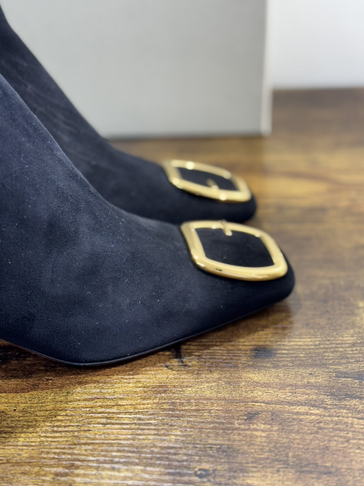 Santoni Stivaletto Donna Pelle Suede Nero Casual Luxury Boot Woman Santoni 37