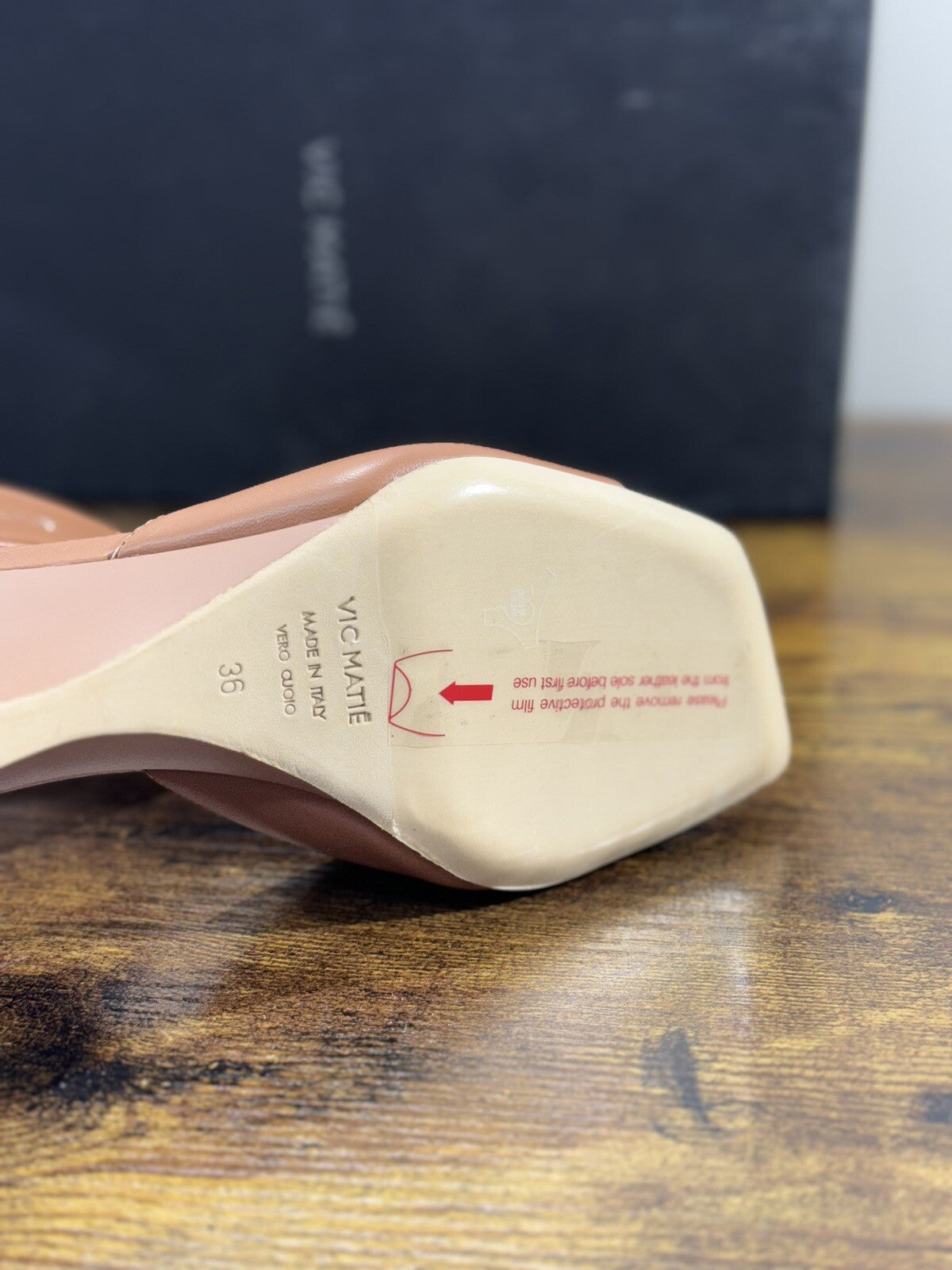 Vic Matie’ Sandalo Donna Travel Bonbon Pelle Cuoio Con Tacco 36