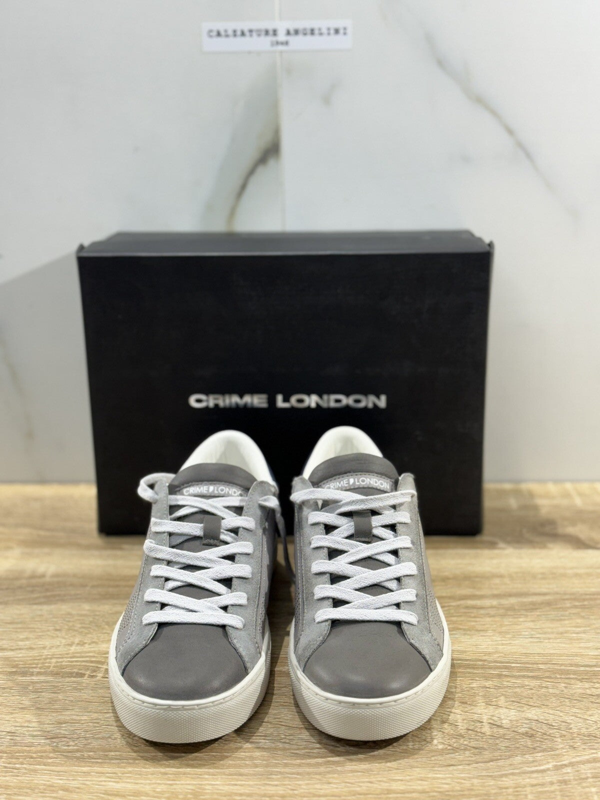 Crime London Sneaker Uomo Low Top Essential Pelle Casual Men Shoes 40