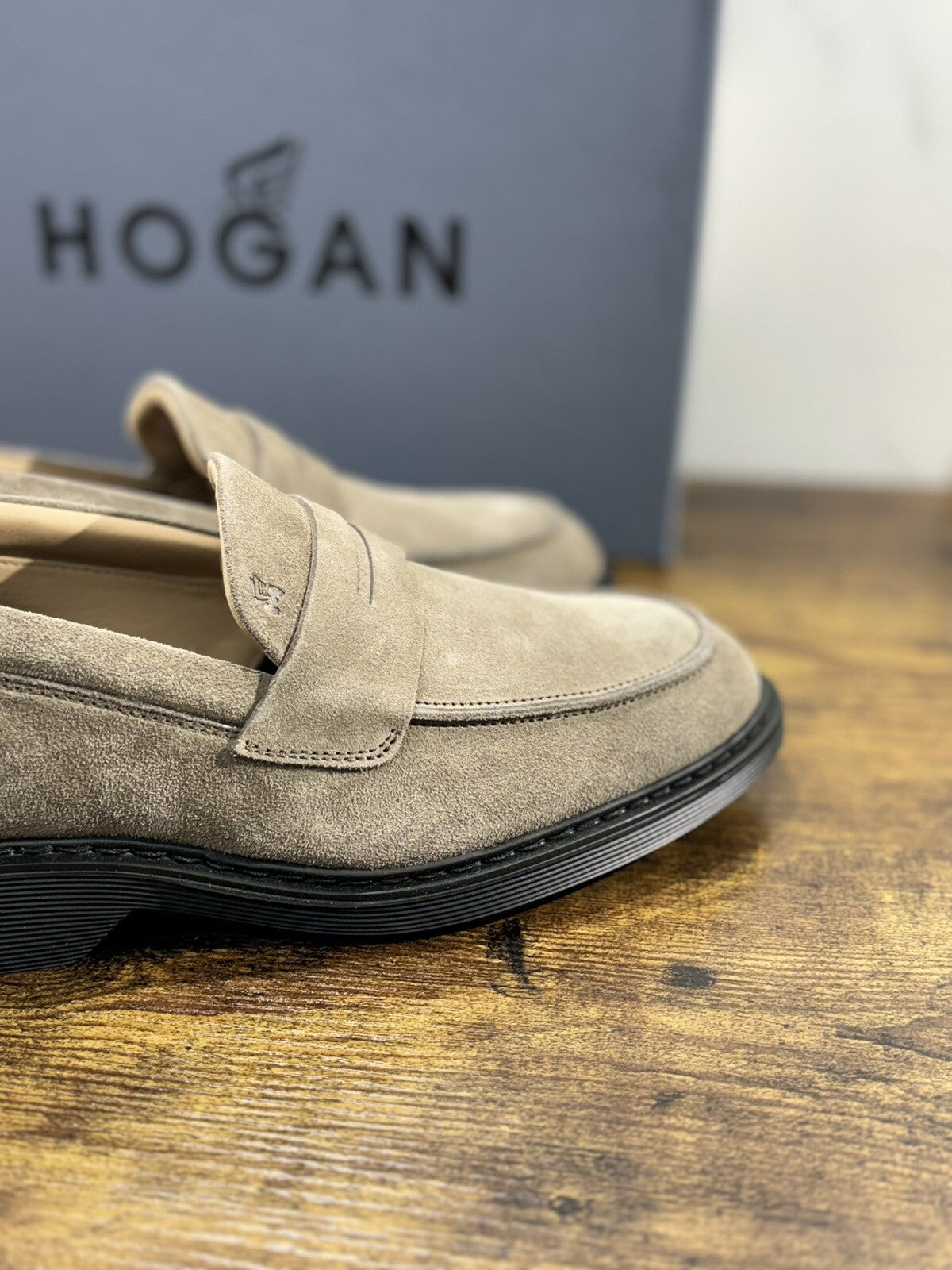 Hogan H576 Mocassino Uomo Suede Palude Extra Light Casual Hogan 42
