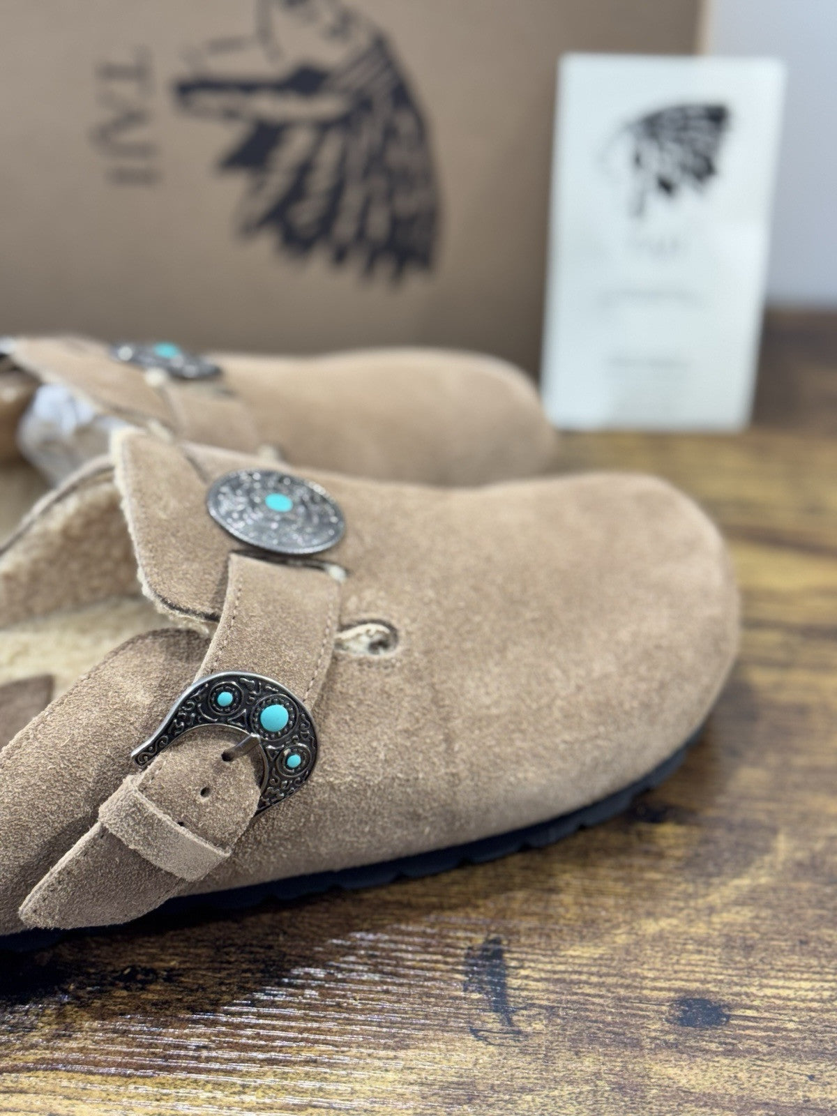 Taji Sabot Donna Suede Visone Icon Sabot Made In Italy 40