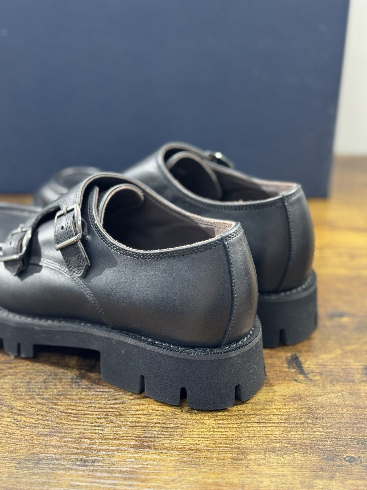 Seboy’s Mocassino Doppia Fibbia Donna Pelle Nero Casual Woman Loafer 37