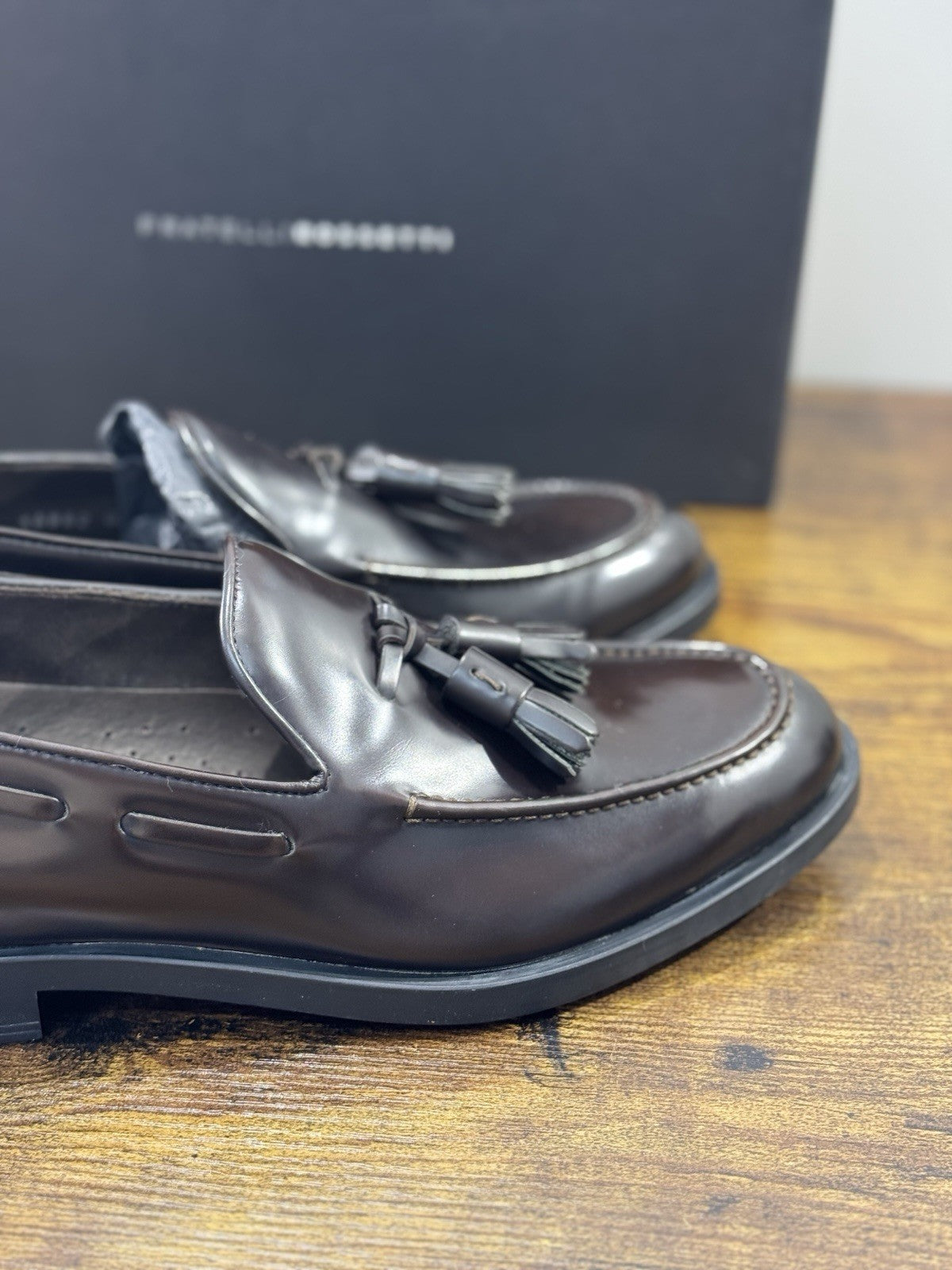 fratelli rossetti Scarpa Uomo Mocassino Marrone Nappine Luxury Men Shoe 40