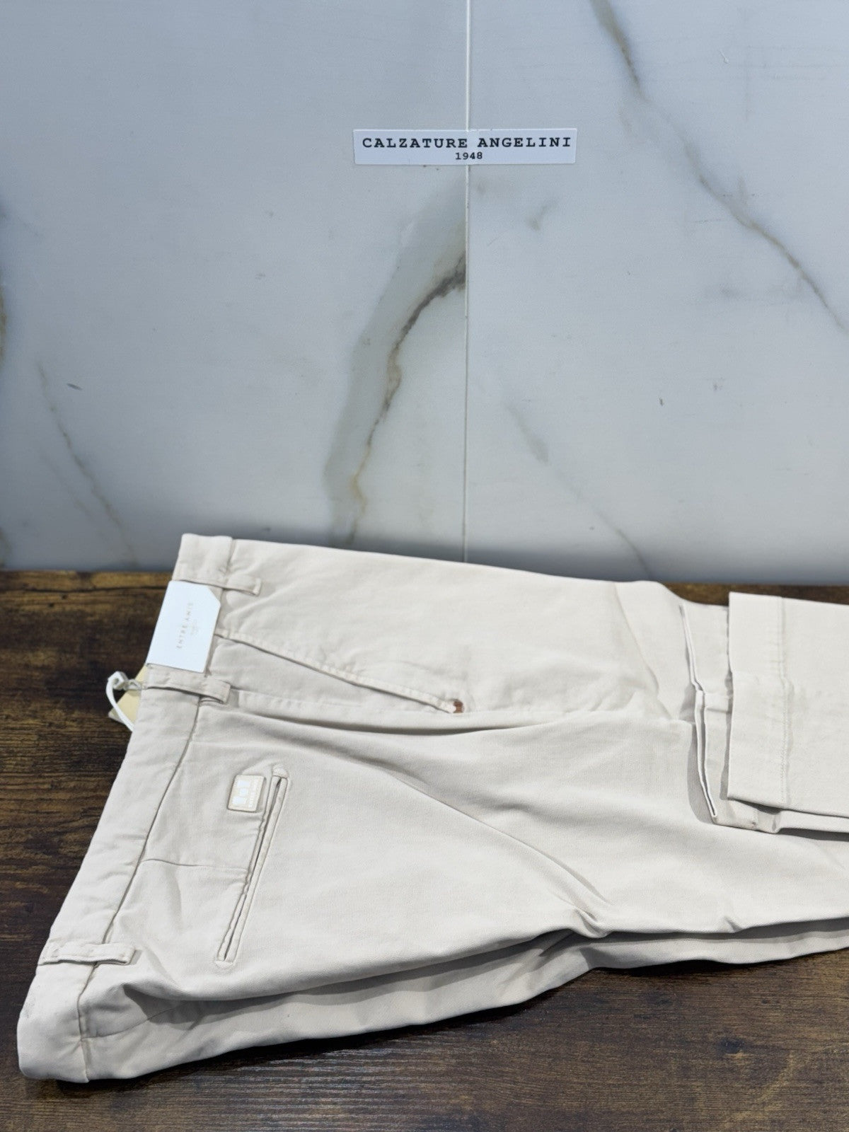 Entre Amis Pantalone Sartoriale Tranche America Burro Made In Italy 36