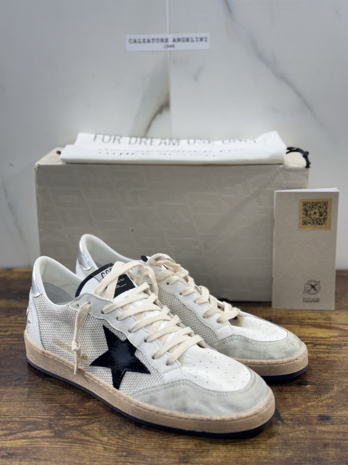 Golden Goose Ball Star Sneaker Uomo White Black Luxury Casual Golden Goose 44