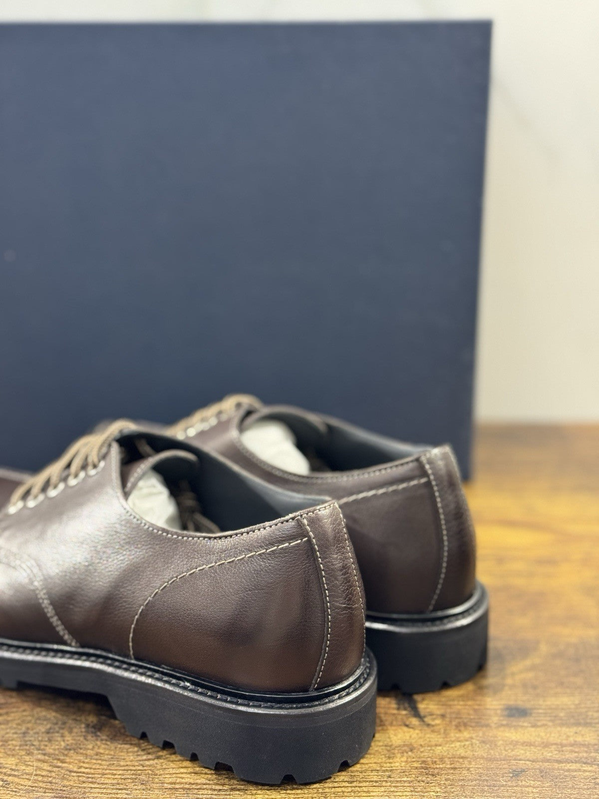 Seboy’s Scarpa Uomo Pelle Marrone Fondo Vibram Extra Light 41