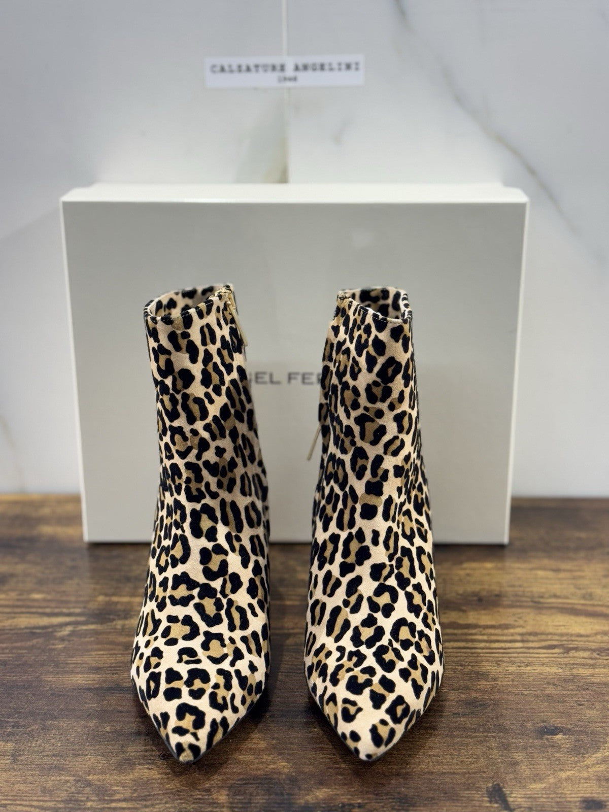 Isabel Ferranti Stivaletto Donna Leopard Made In Italy 39