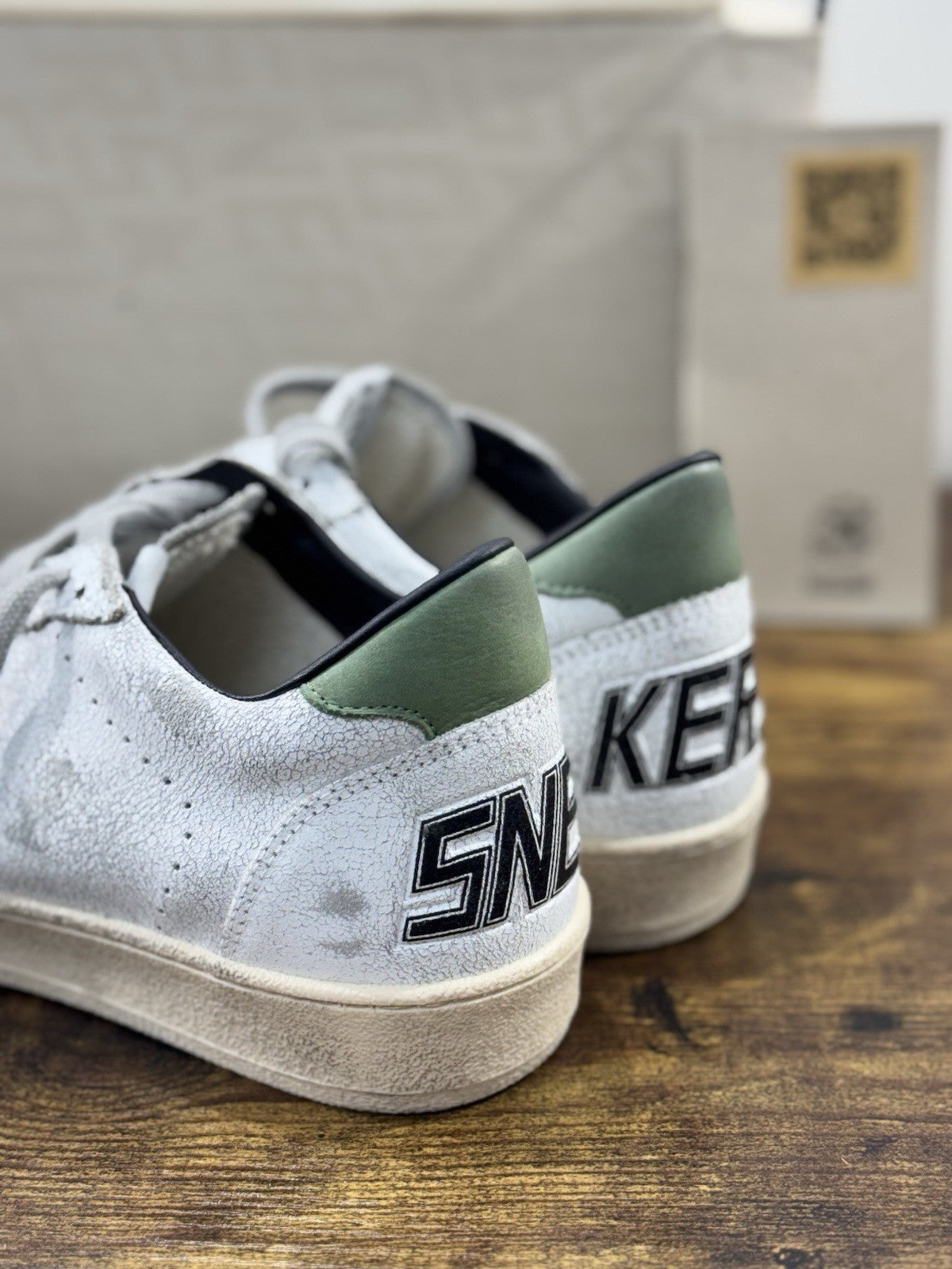Golden Goose Ball Star Sneaker Uomo White Green Luxury Casual Golden Goose 40