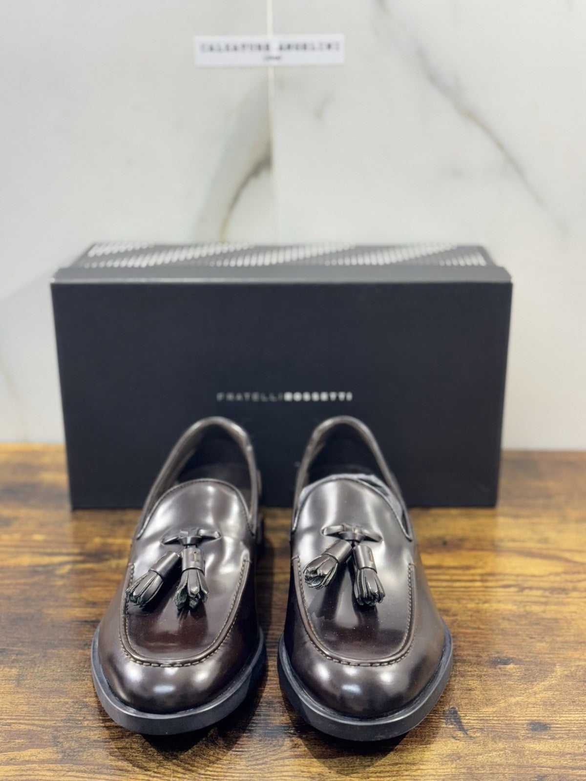 fratelli rossetti Scarpa Uomo Mocassino Marrone Nappine Luxury Men Shoe 40