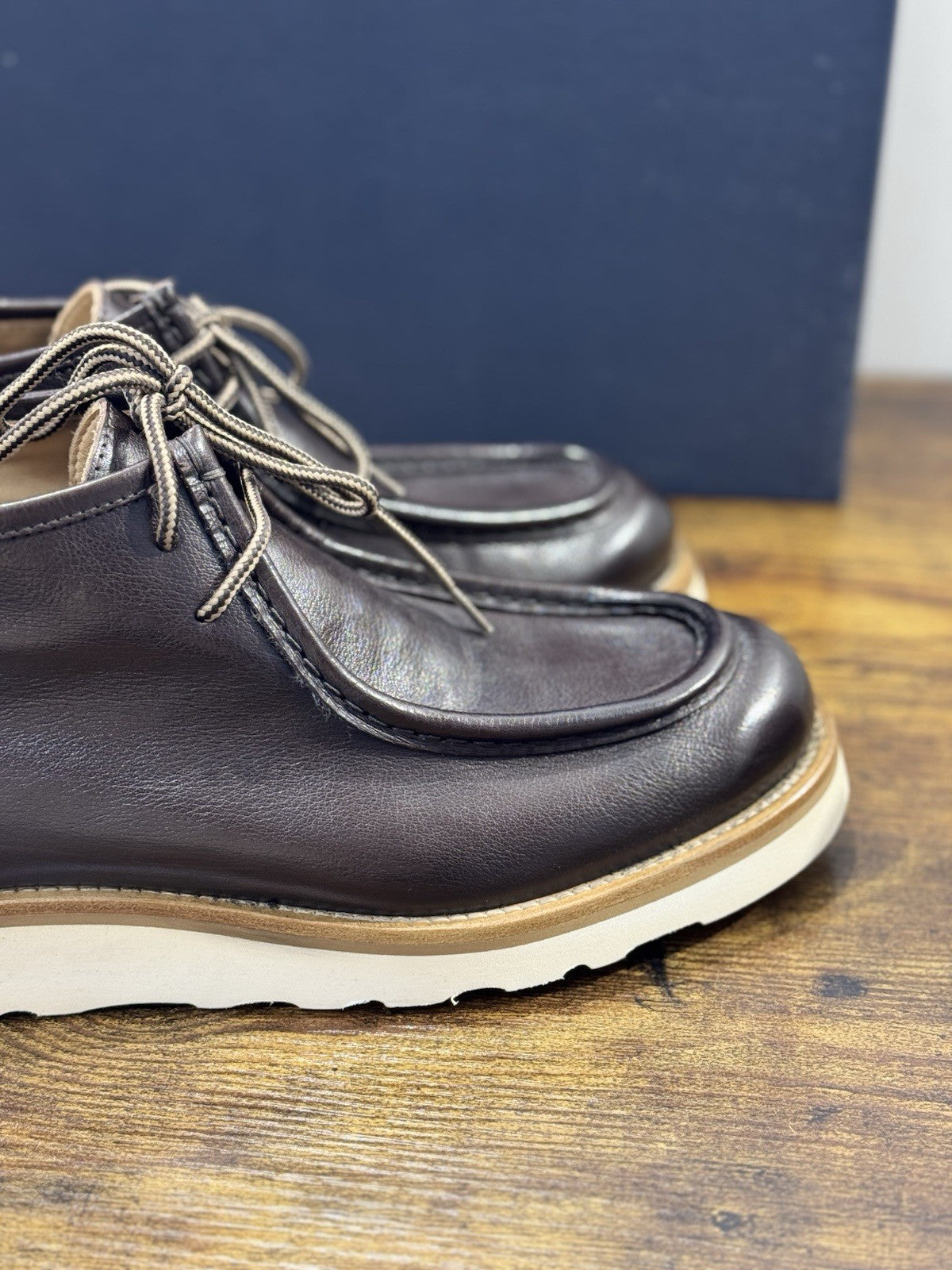 Seboy’s Polacco Ingegniere Uomo Pelle Marrone Fondo Vibram Extra Light 40