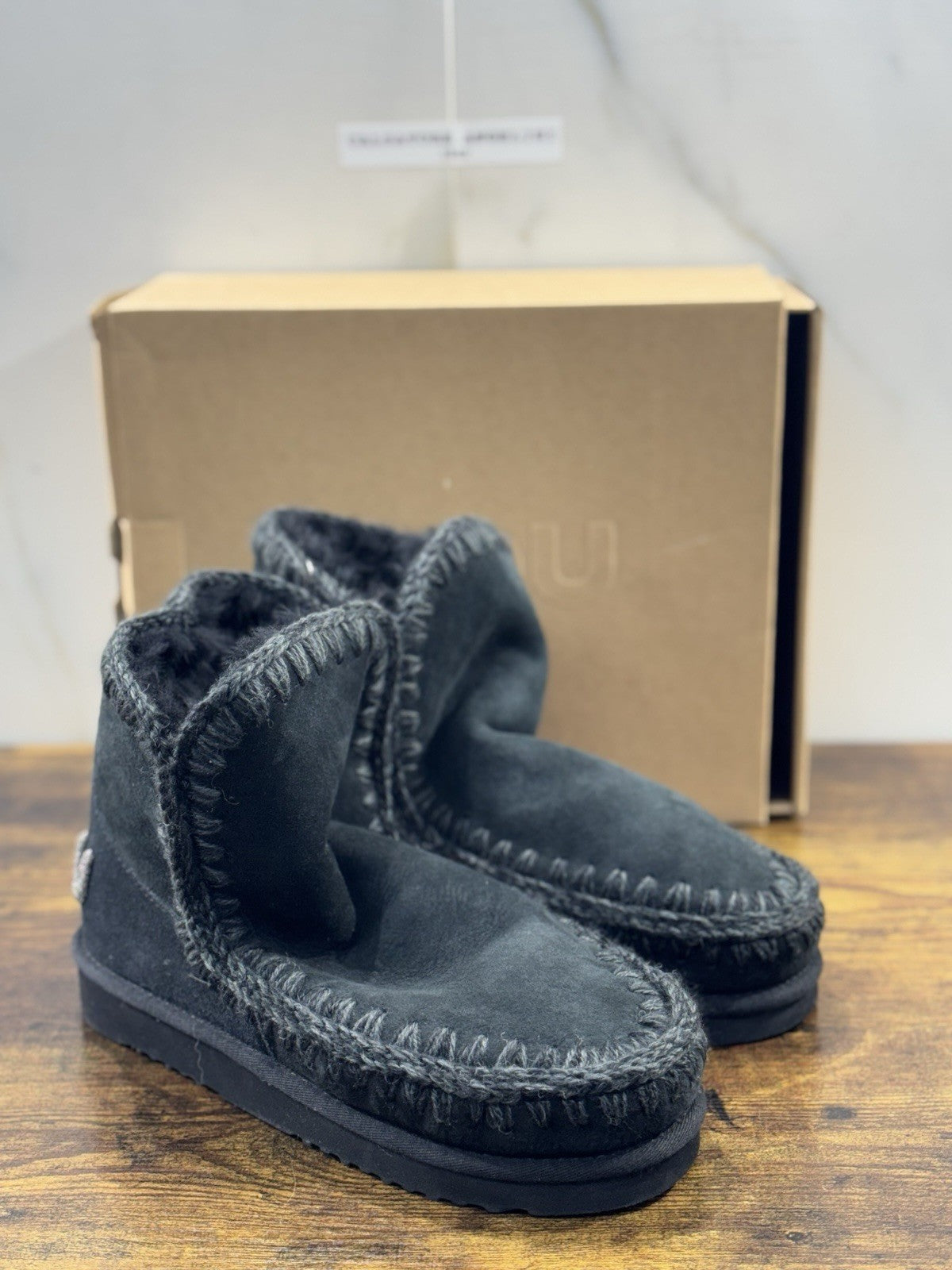 Mou eskimo 18 Suede Nero Casual Mou Woman Boot Glitter Logo 41
