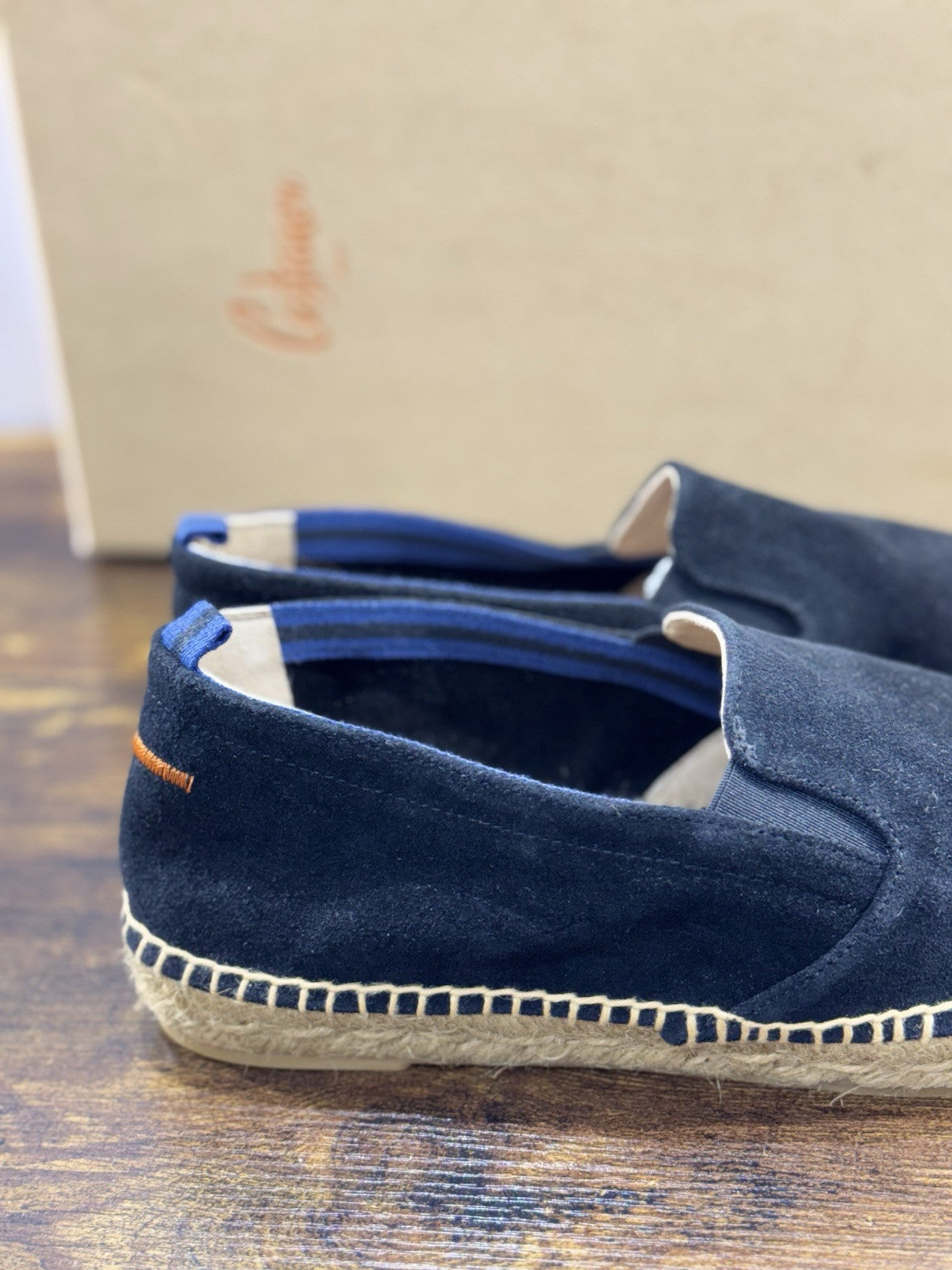 Castagner Espadrillas Uomo Mocassino Suede Nero Original 41