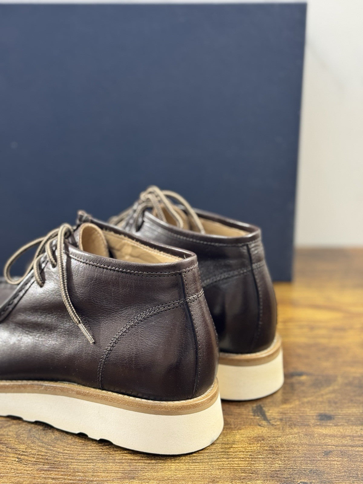 Seboy’s Polacco Ingegniere Uomo Pelle Marrone Fondo Vibram Extra Light 40