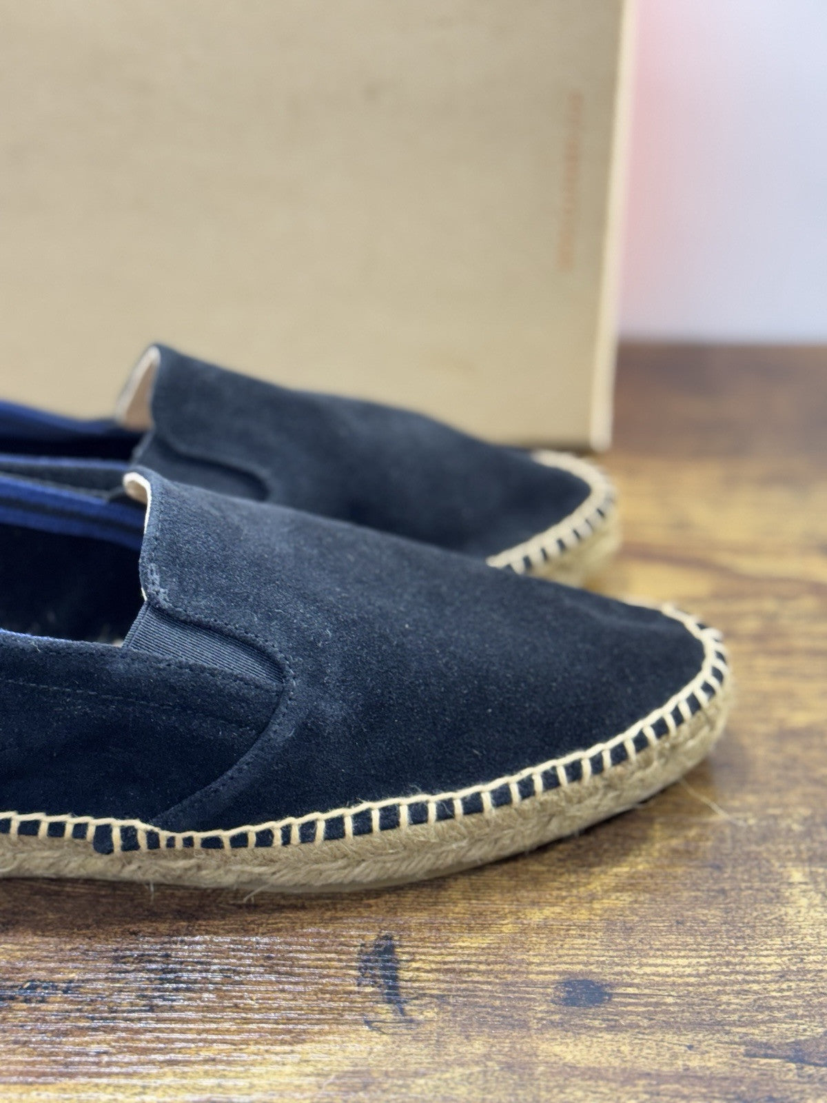 Castagner Espadrillas Uomo Mocassino Suede Nero Original 41