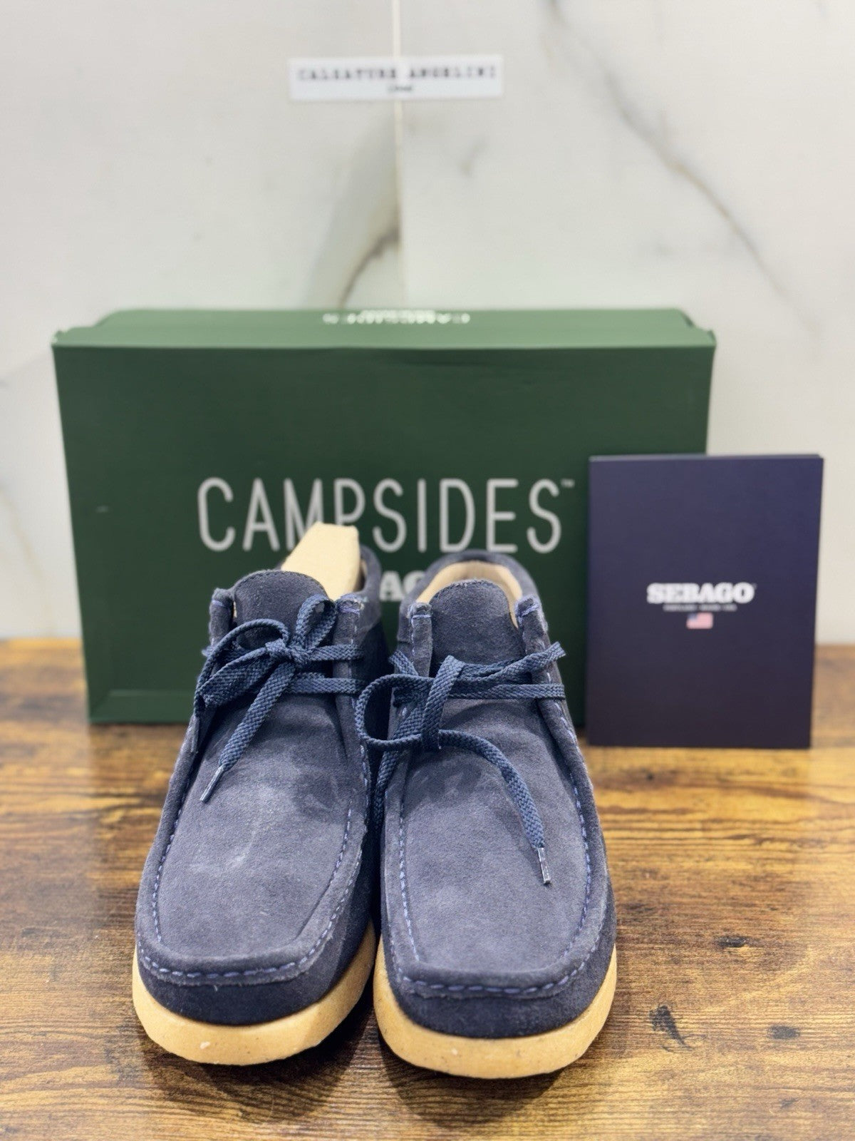 Sebago Koala Mid Pelle Suede Blu Scarpa Uomo Icon Sebago 42